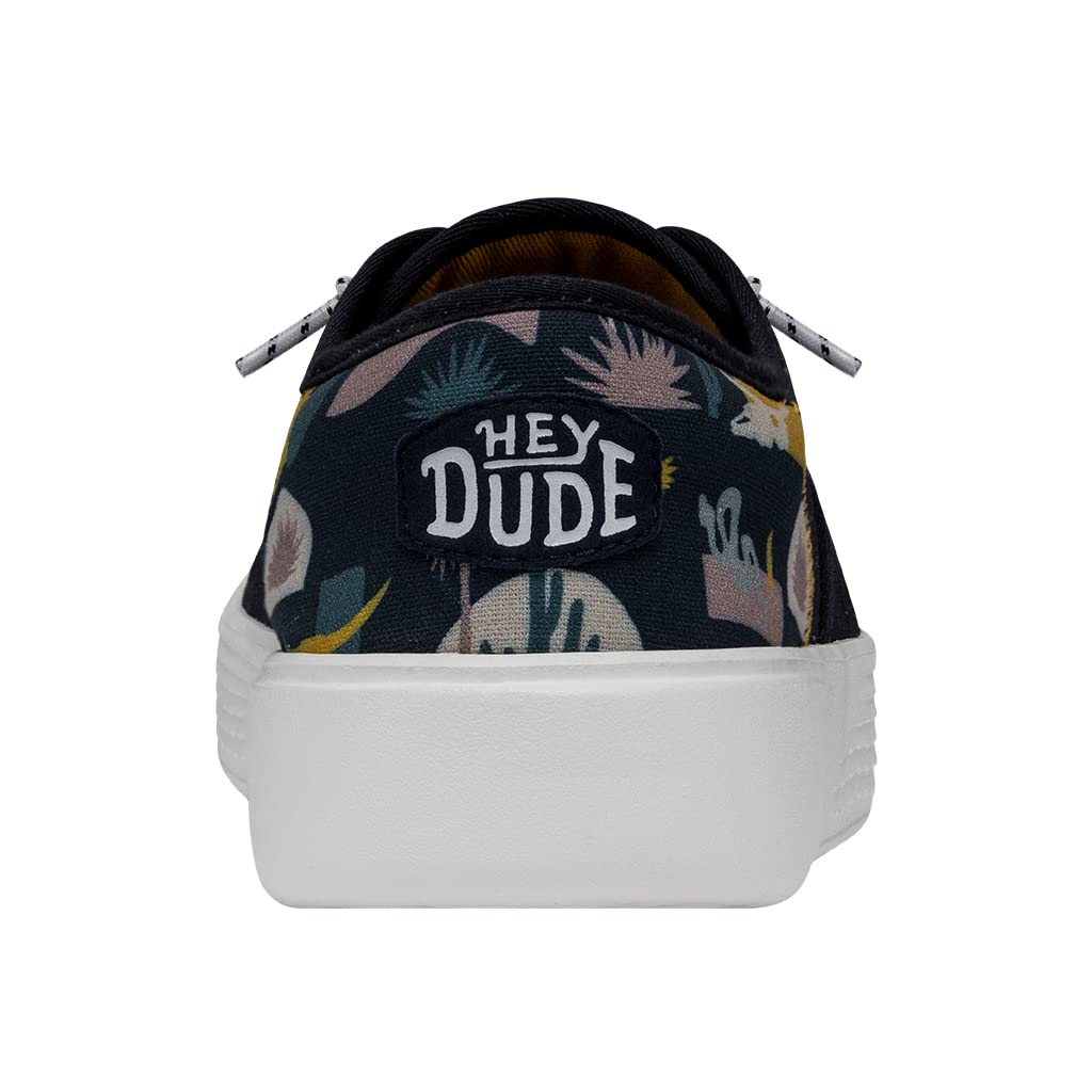 Hey Dude Men's Conway Craft Linen Slip-On Sneakers - Lightweight Comfortable Casual Shoes for Men | Perfect for Walking, Travel & Everyday Wear