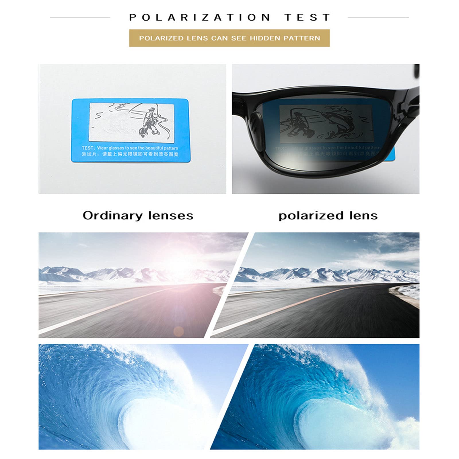 Willochra Polarized Reading Sunglasses for Men - Square Frame Full Lens UV Protection - Outdoor Sports, Cycling, Fishing & Driving - Hyperopia & Presbyopia Eyewear
