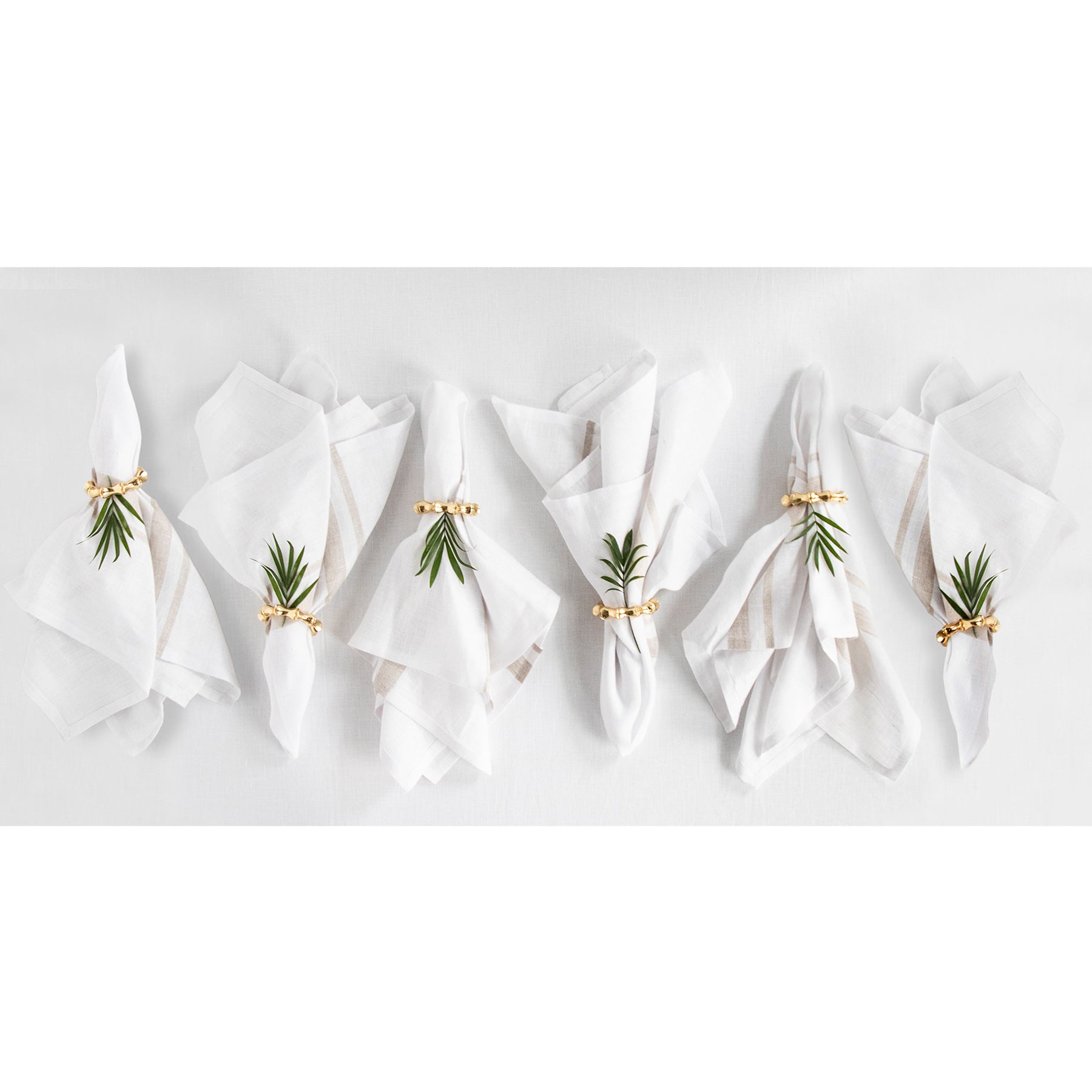 French Striped Cotton Napkins - Premium 12-Pack for Dining, Parties & Home Decor - Elegant Table Linens for Restaurants, Weddings & Everyday Use