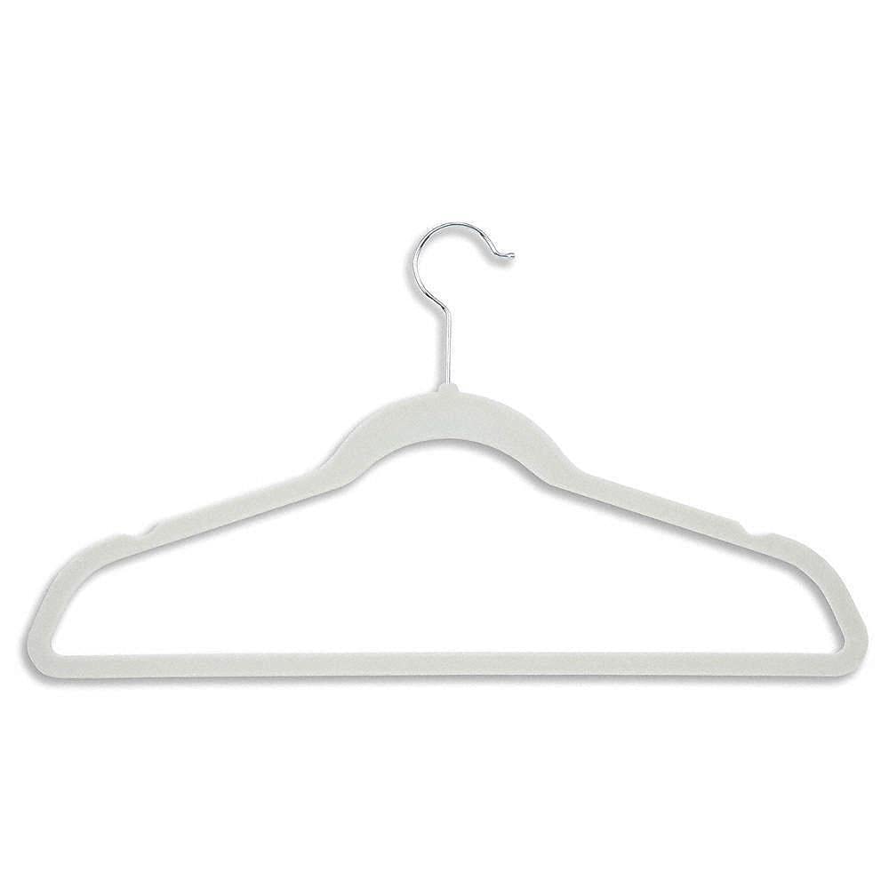 Suit Hanger Ivory PK50 - Premium Clothes Rack & Closet Organizer for Dorm Room, Home, and Office Use - Perfect for Pants, Coats, and Clothing Organization