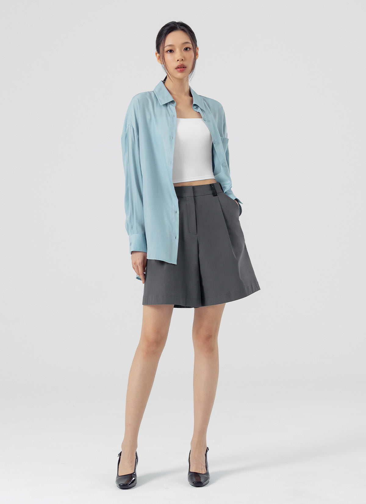 Stylish Drape Loose Fit Shirts for Women - Comfortable & Trendy Casual Blouses - Perfect for Work, Weekend Outfits & Layering