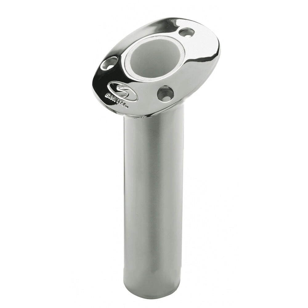 CE Smith Flush Mount Rod Holder - Heavy Duty Stainless Steel Fishing Rod Holder for Boats, Kayaks & Marine Use - Secure & Durable for Saltwater & Freshwater Fishing