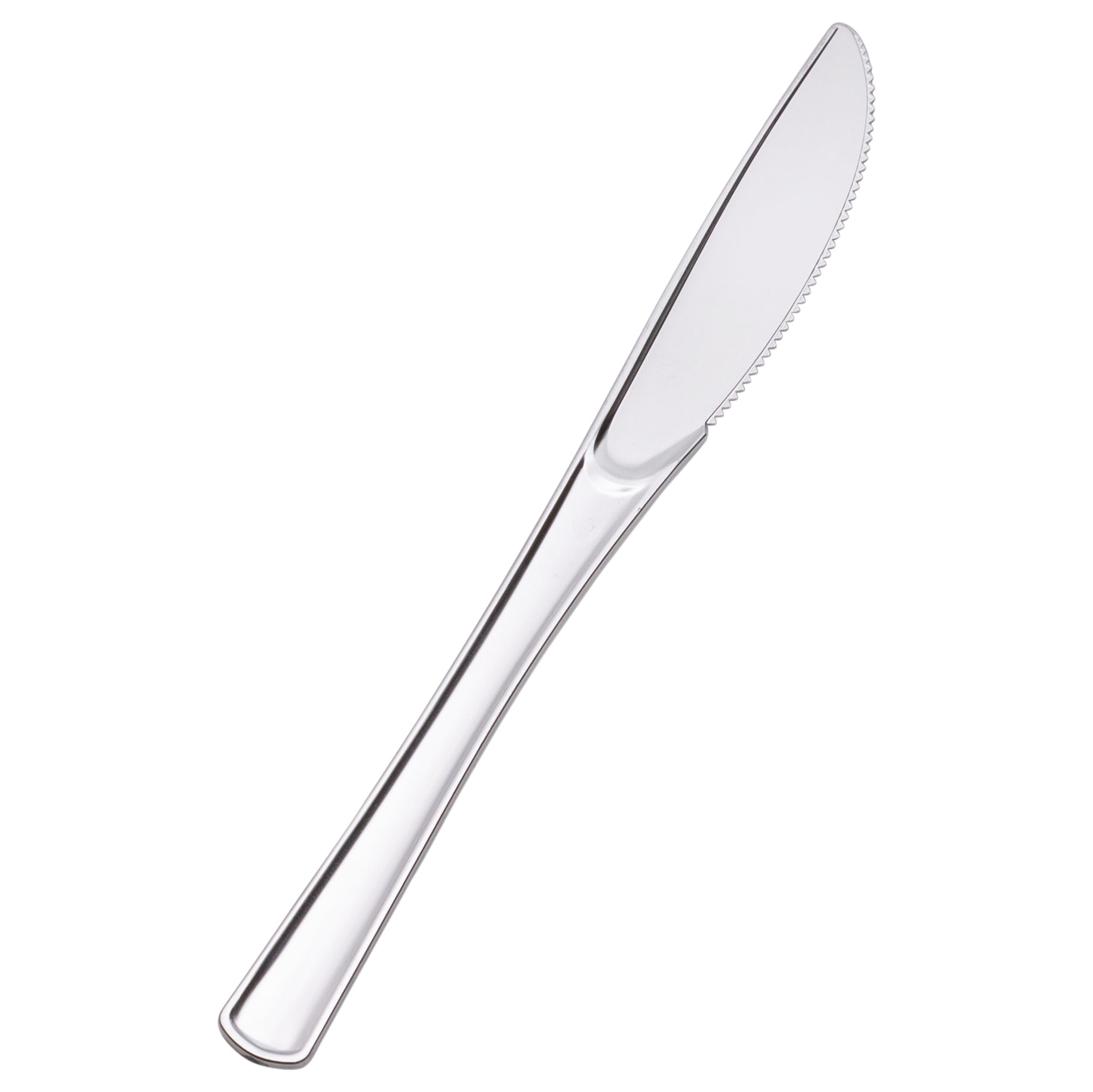 Disposable Shiny Metallic Silver Flatware Set - Elegant Polished Plastic Cutlery for Parties, Weddings & Special Events