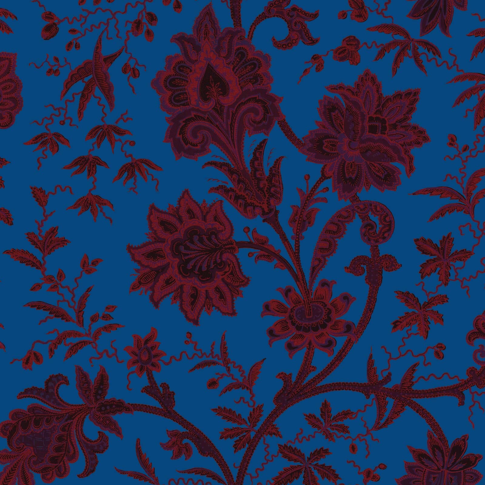 INDIENNE Wallpaper Lapis Blue Sample - Premium Peel & Stick Wallpaper for Home Decor, Bedroom, Living Room & Office
