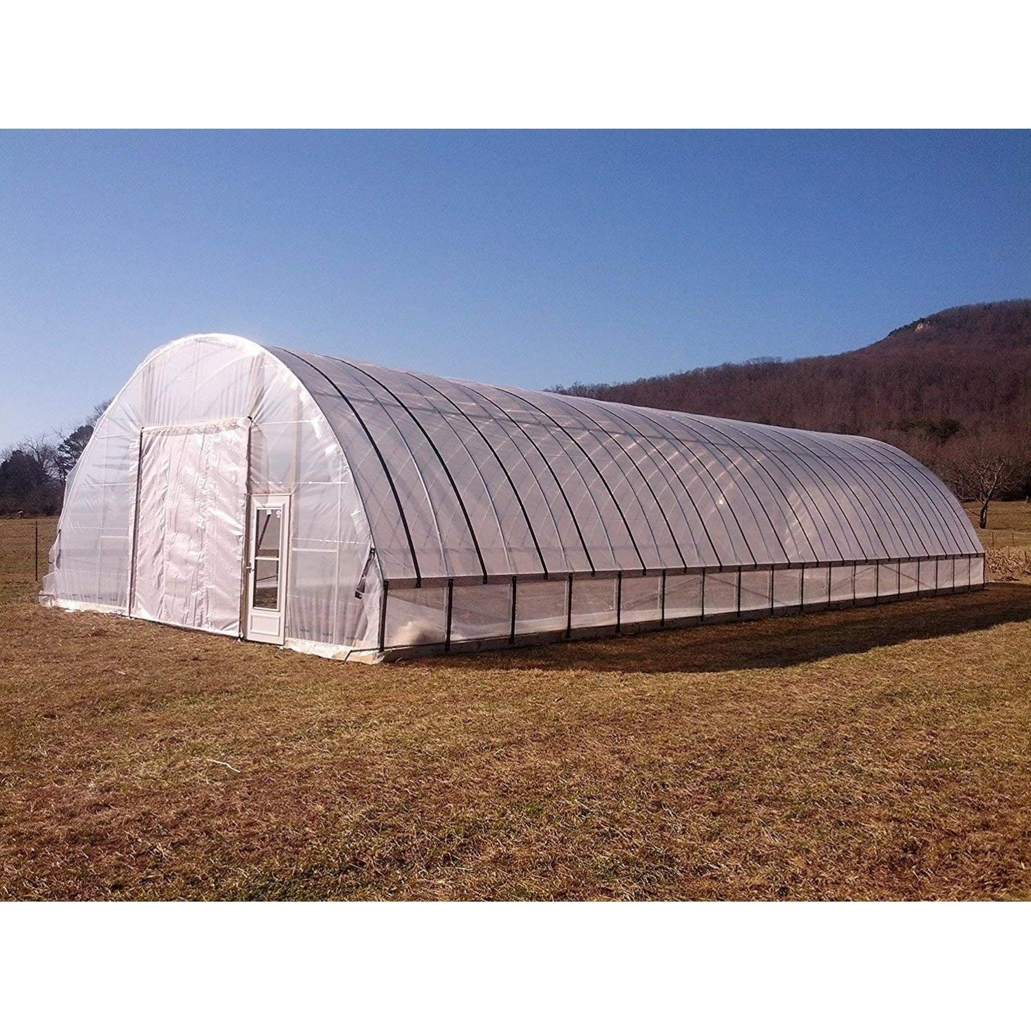 Wilson Orchard & Vineyard Supply Clear Greenhouse Film - 6 mil Polyethylene Plastic, 4-Year UV Protection, 18ft x 75ft - Ideal for Greenhouses, Plant Tunnels, and Crop Protection