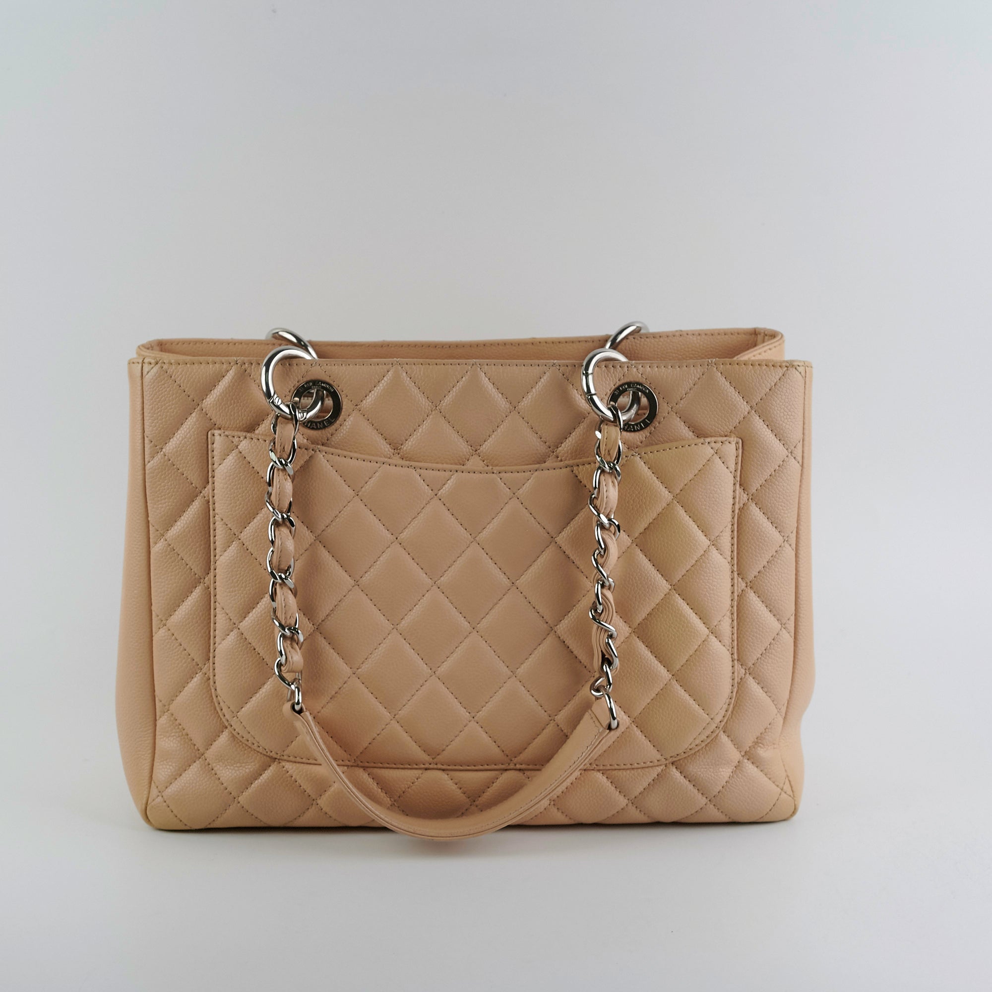 Chanel Grand Shopping Tote (GST) Beige Clair Caviar Leather Handbag - Luxury Designer Tote for Women, Perfect for Work, Travel & Everyday Use