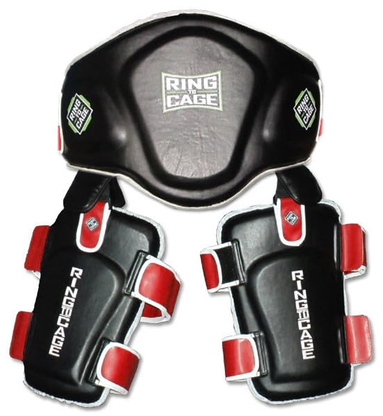 Muay Thai Pro Belly & Thigh Pad Combo - Premium Training Protection Gear for Kickboxing, MMA & Muay Thai Practice - Ideal for Fighters & Martial Arts Training