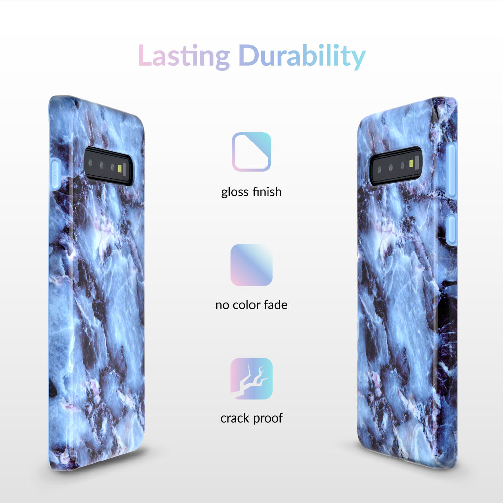 Samsung Galaxy Phone Case - Blue Marble Design, Durable Protective Cover for Everyday Use & Travel