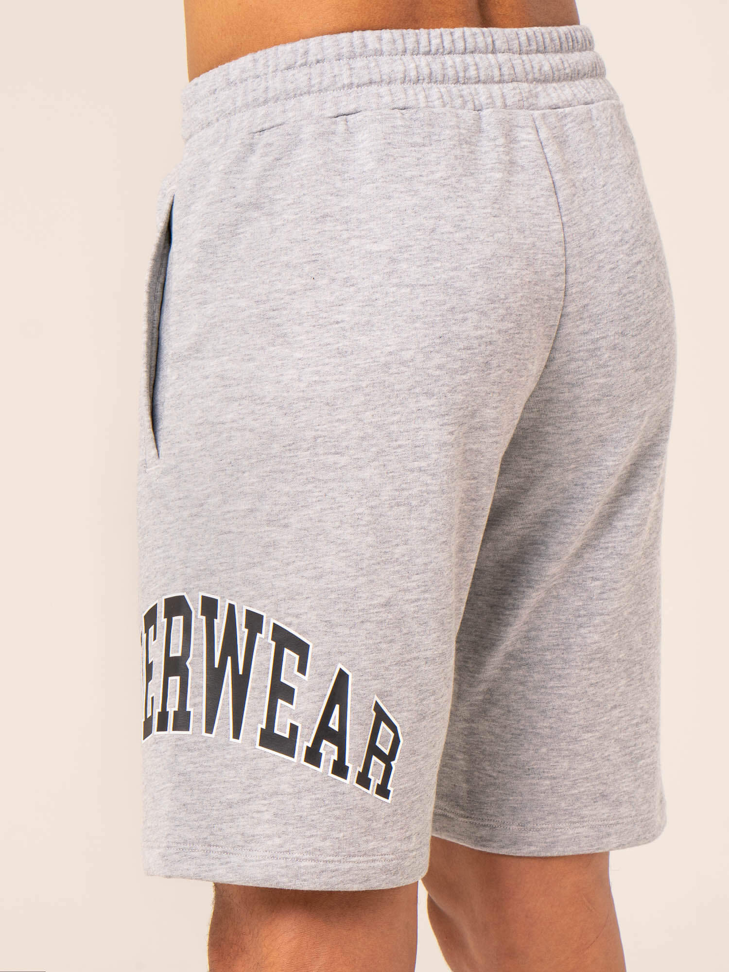 Men's Grey Marl Collegiate Track Shorts - Comfortable Athletic Running Shorts for Men, Gym Workout & Casual Wear