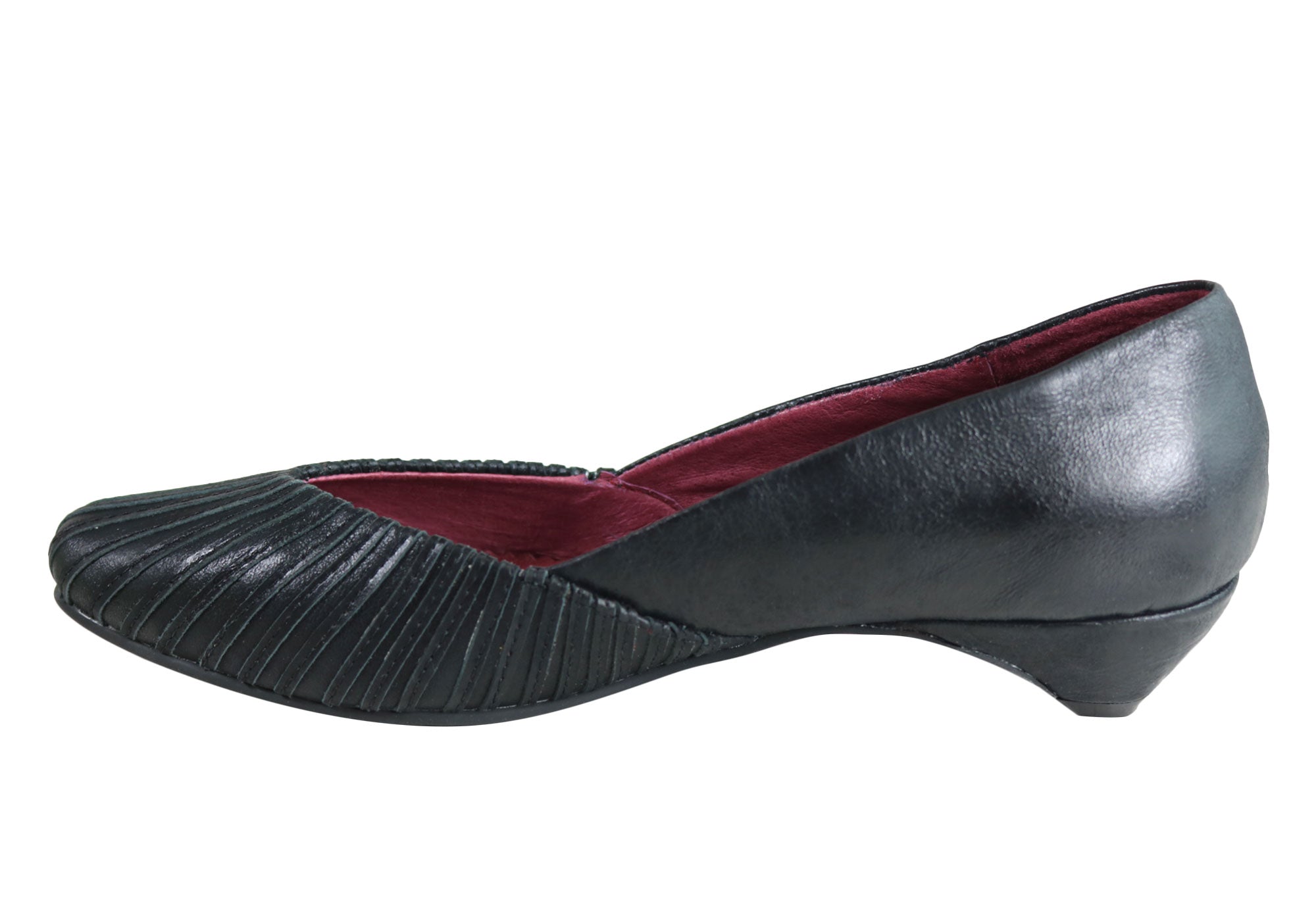 Orizonte Vixen Women's Genuine Leather Low Heel Shoes - Comfortable & Stylish for Office, Dating & Casual Wear