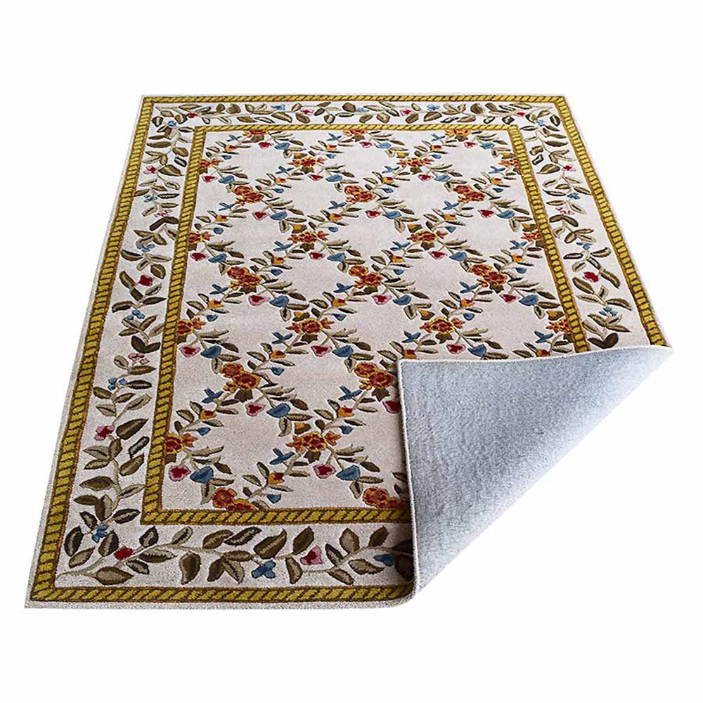 Premium Geranium Hand Tufted Rug - Soft Floral Design for Living Room, Bedroom & Nursery Decor | Non-Slip & Durable Home Accent