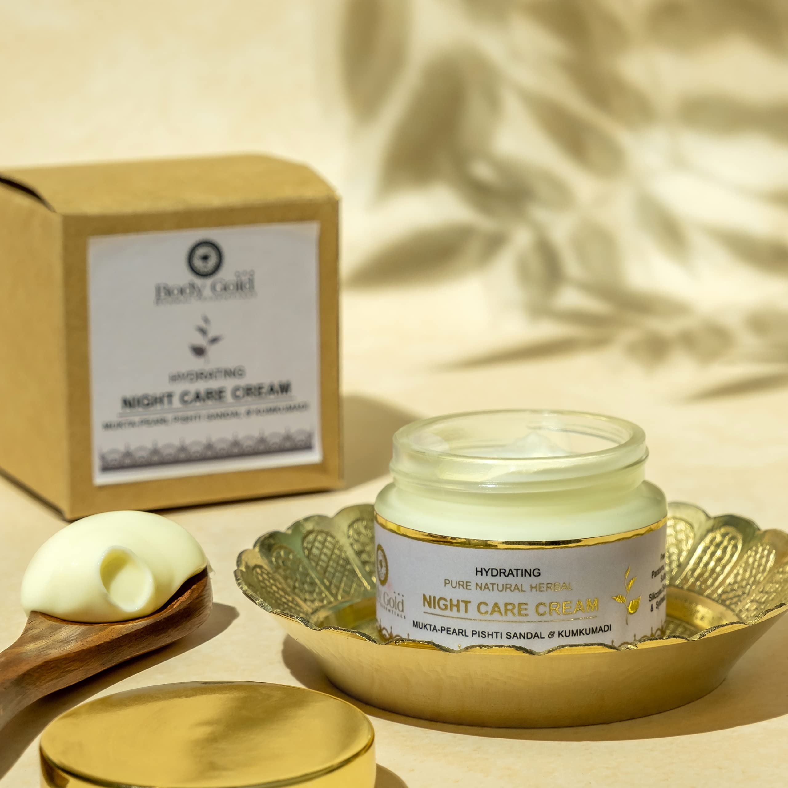 Body Gold Night Care Cream - Anti-Aging Face Moisturizer for Women | Reduces Fine Lines & Wrinkles, Hydrates & Revitalizes Skin Overnight | Paraben & Sulfate Free, 50g | Perfect for Nighttime Skincare Routine & Anti-Wrinkle Treatment