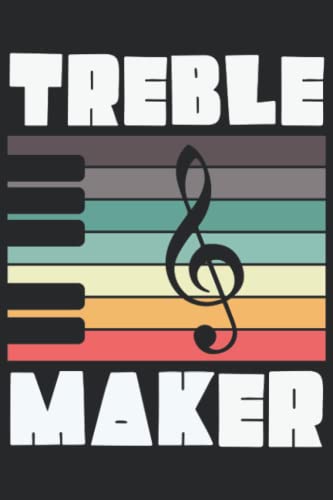 Treble Maker Music: Piano Composition Notebook with Pattern Design - Student Exercise & Homework Journal for Kids & School Girls - Perfect for Music Lessons, Practice & Creative Writing