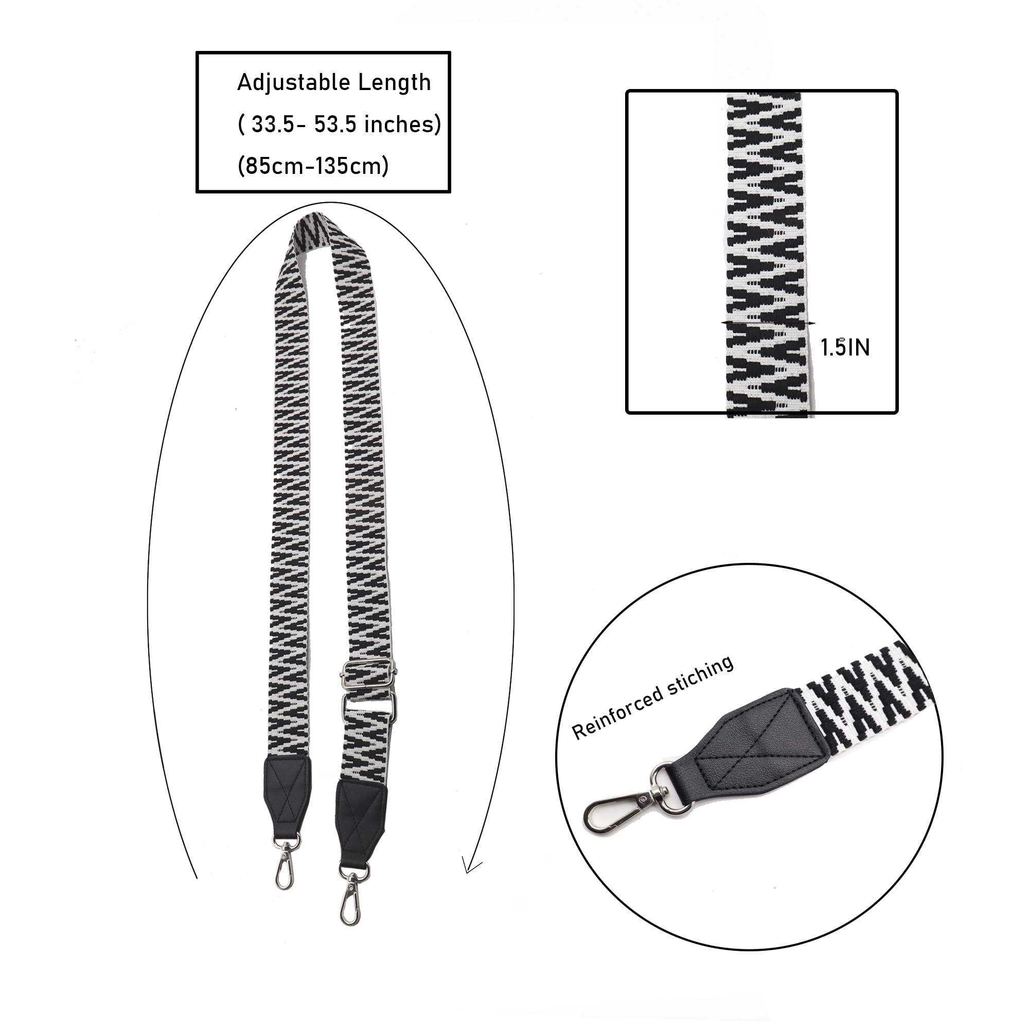 **Leather Adjustable Crossbody Purse Strap - Replacement Shoulder Bag Strap for Women, Compatible with Multiple Handbag Styles | Perfect for Daily Use, Travel, and Fashion Accessories**