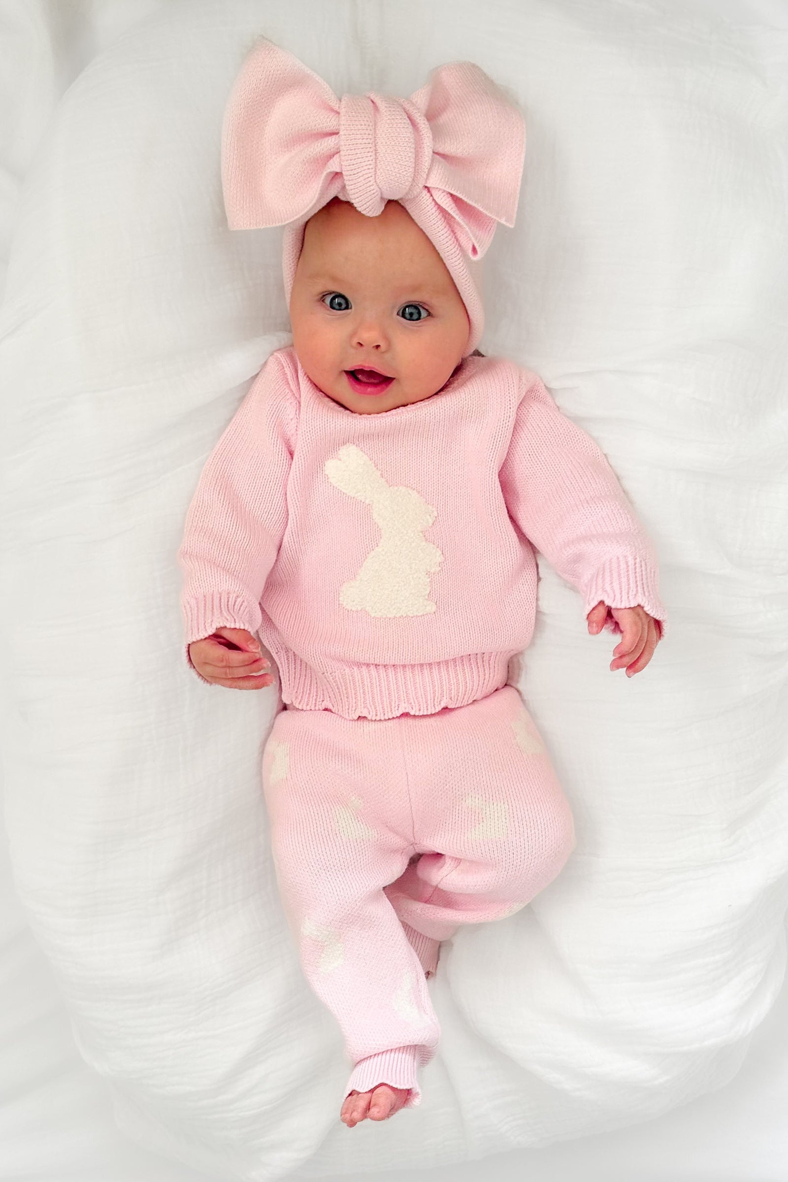 Adorable Little Bunny Ballerina Pink Knitted Jumper for Girls - Soft & Cozy Winter Sweater for Toddlers & Kids - Perfect for Ballet Class, Birthday Gifts & Holiday Outfits