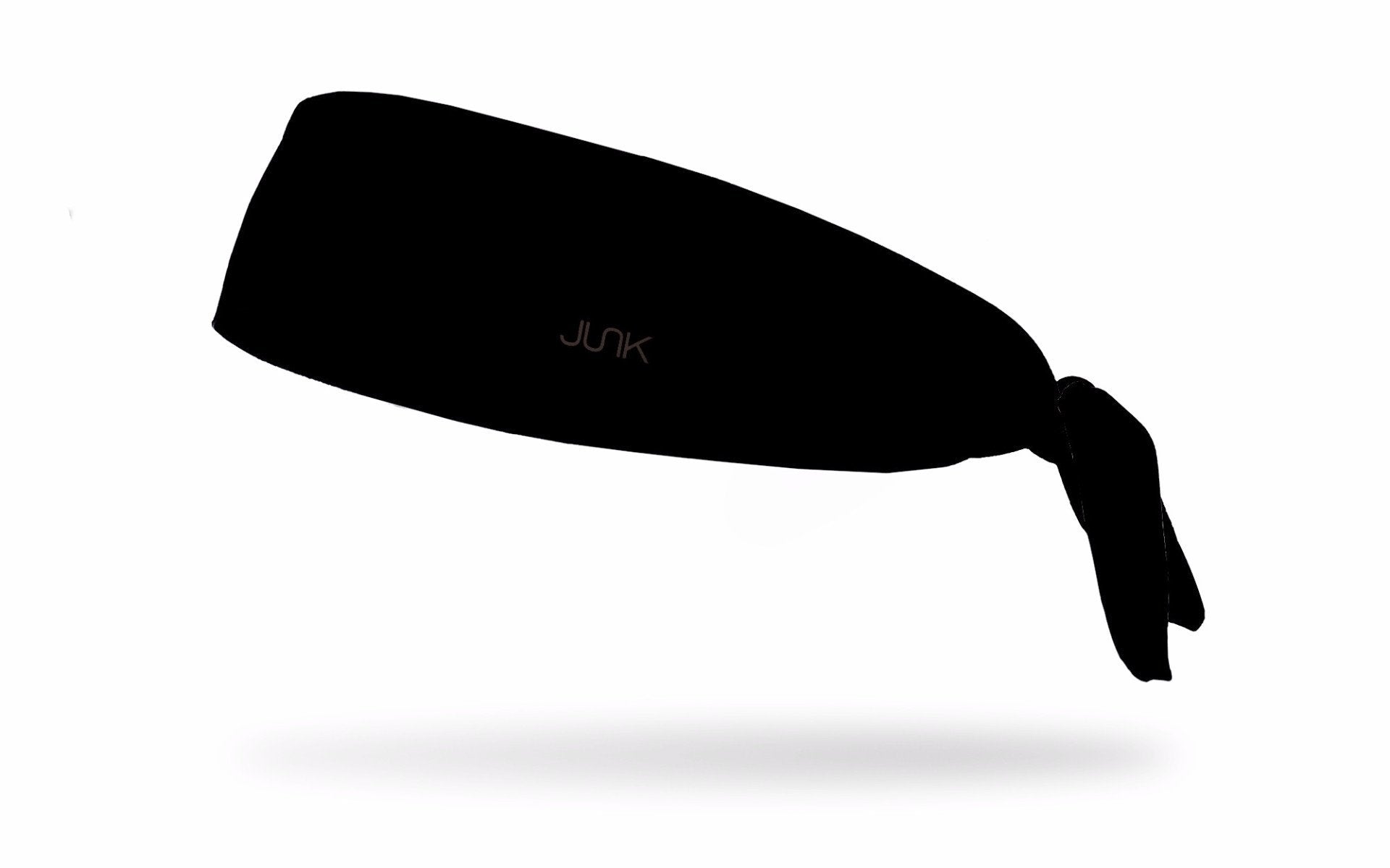 Jet Black Flex Tie Headband for Women - Soft Stretchable Hair Band for Workouts, Yoga, Running & Everyday Use