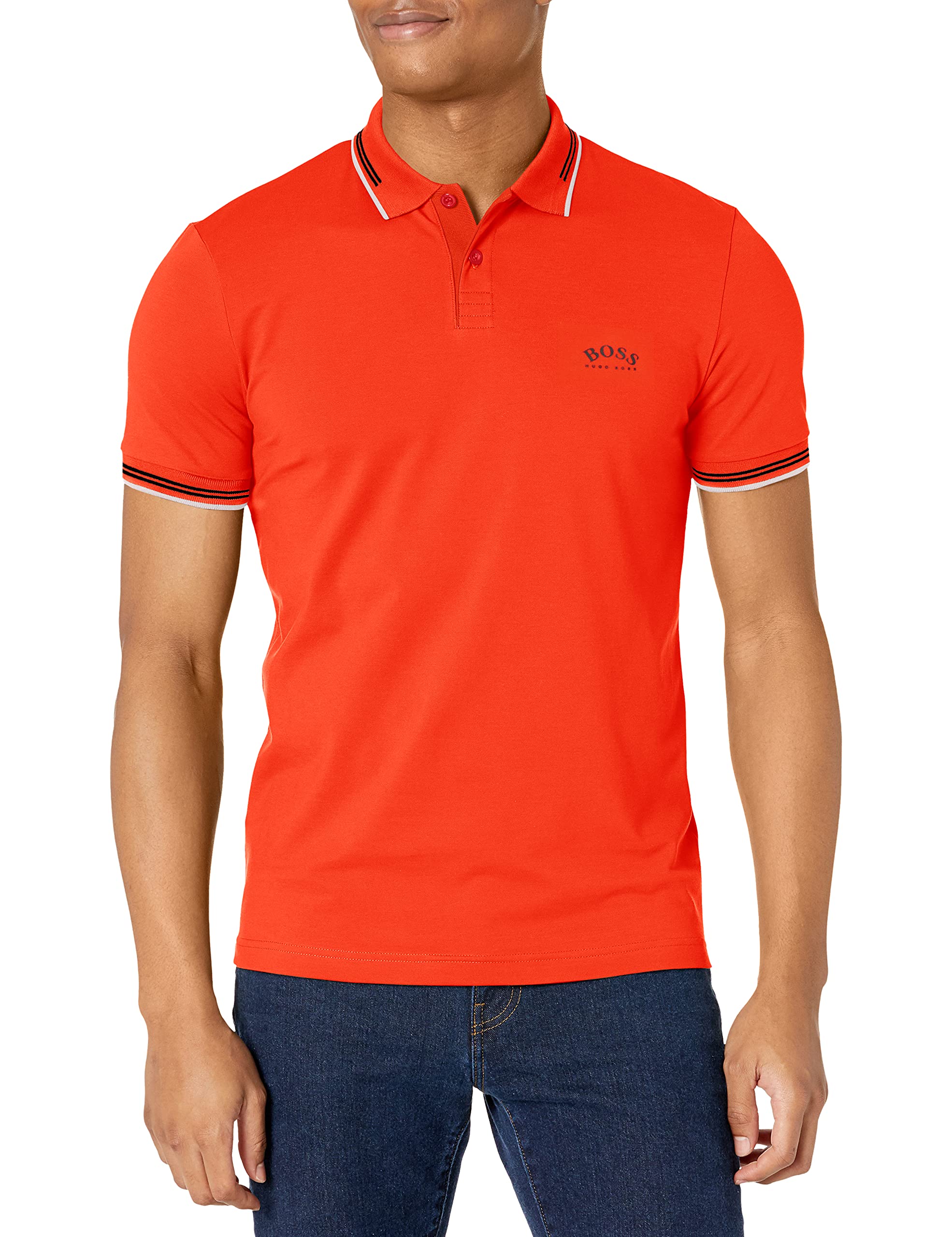 Hugo Boss Men's Classic Fit Polo Shirt - Premium Cotton Short Sleeve Casual Shirt for Business, Golf & Everyday Wear