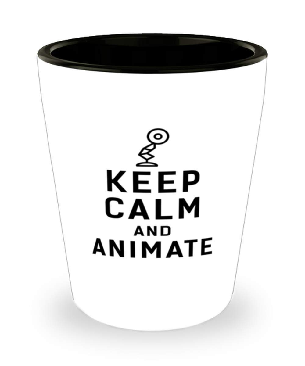 Funny Keep Calm And Animate Coffee Mug - Perfect Gift for Animators & Designers - Great for Office, Home Use & Creative Workspaces