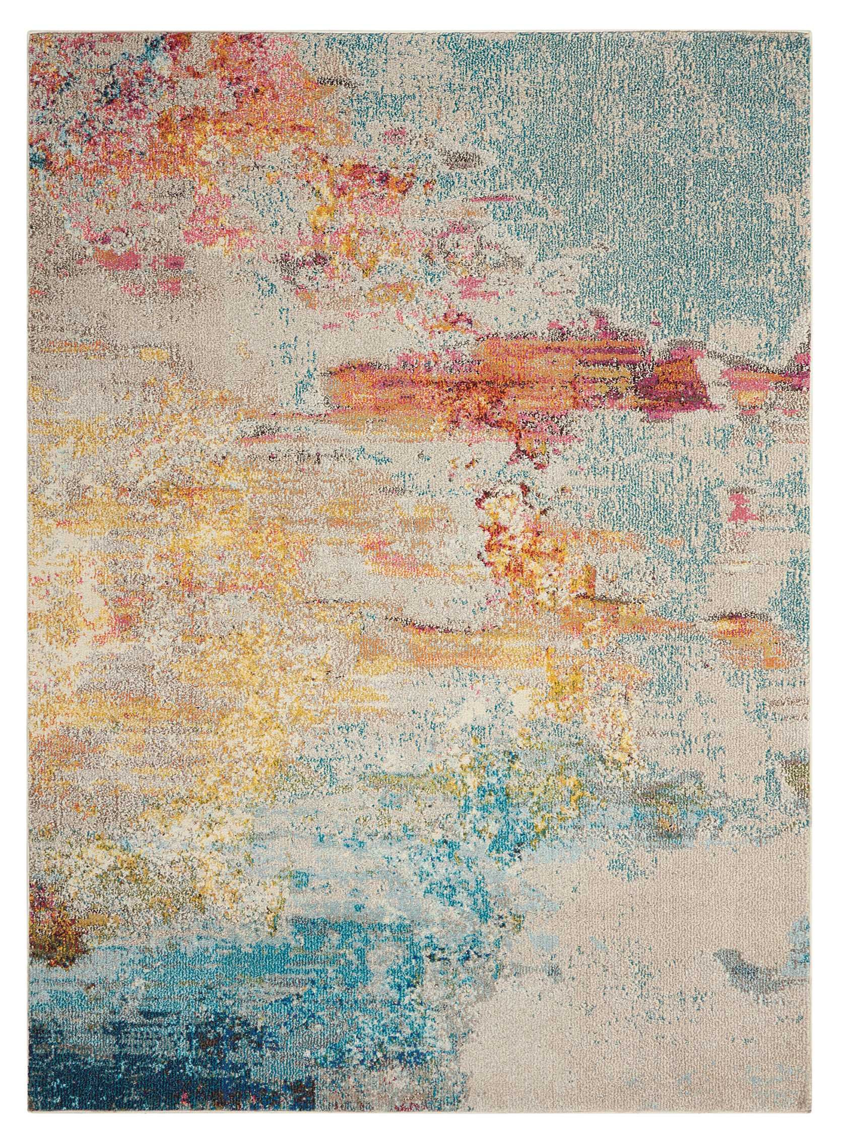 Nourison Celestial Modern Abstract Sealife 7'10