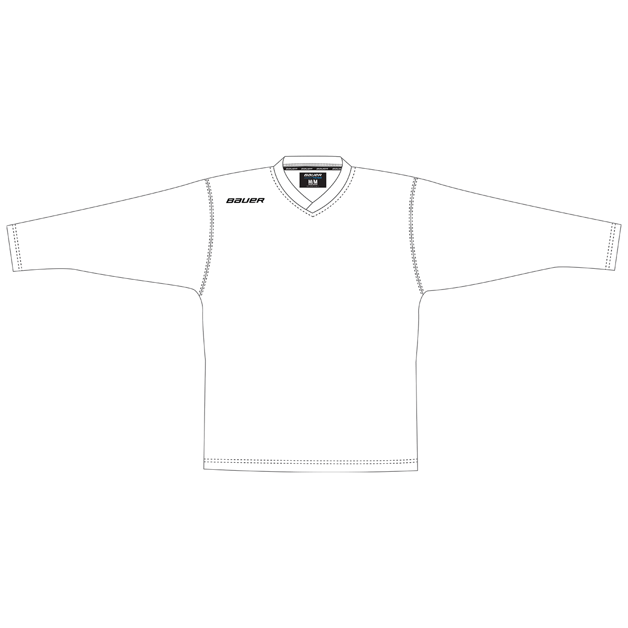 Bauer Flex Practice Hockey Jersey for Senior Players - Lightweight & Breathable for Training & Games