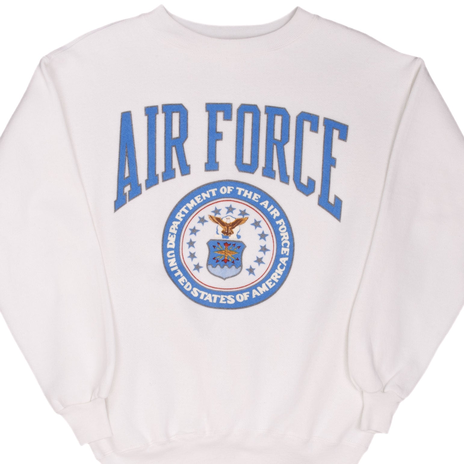 Vintage 1980s USAF Air Force Sweatshirt - Large Size, Made in USA | Military Apparel for Men & Women, Casual Wear & Collectible Gift