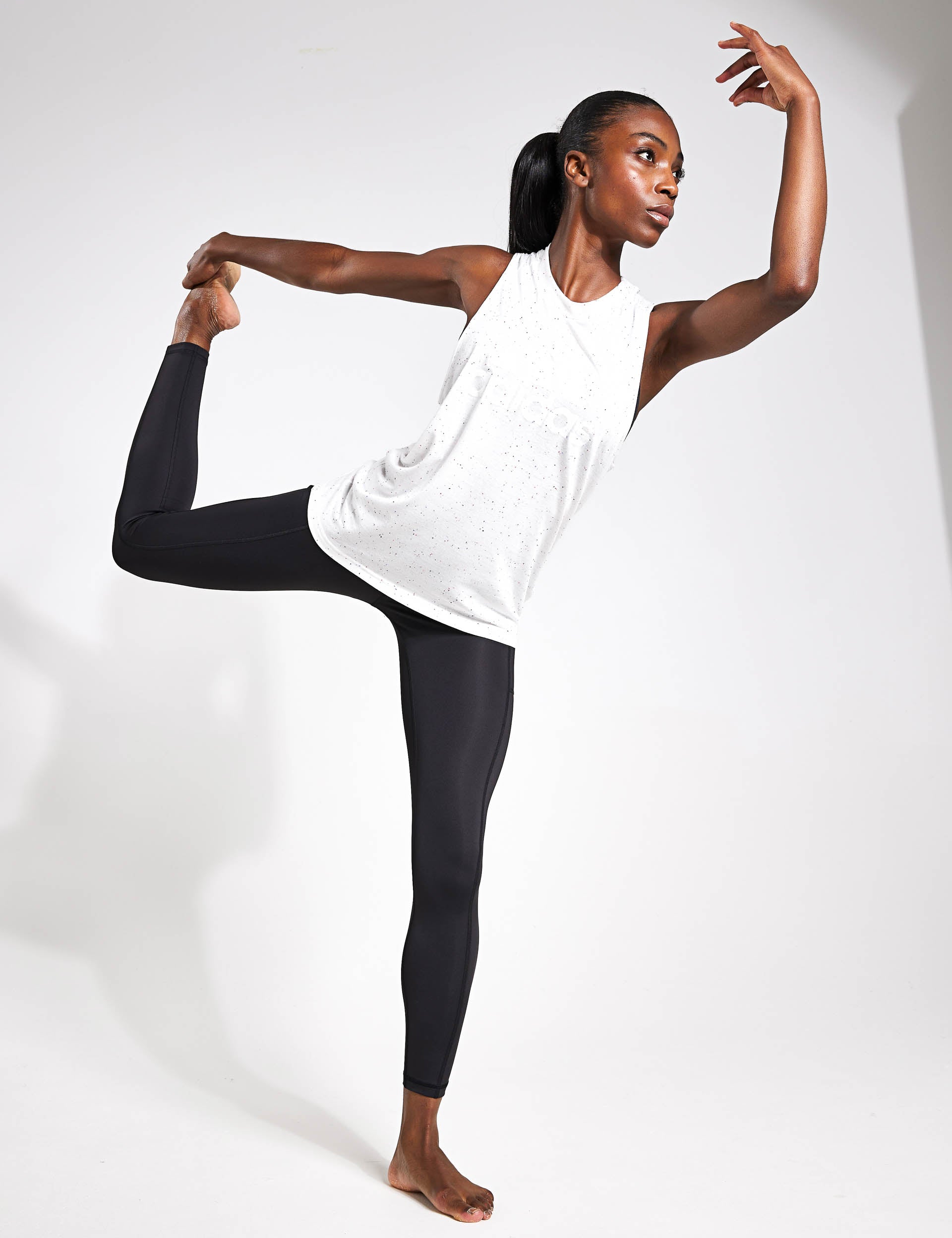 Future Icons Winners 3.0 Women's Workout Tank Top - Breathable Athletic Shirt for Running & Gym | White Melange Sportswear | Yoga, Fitness & Casual Wear