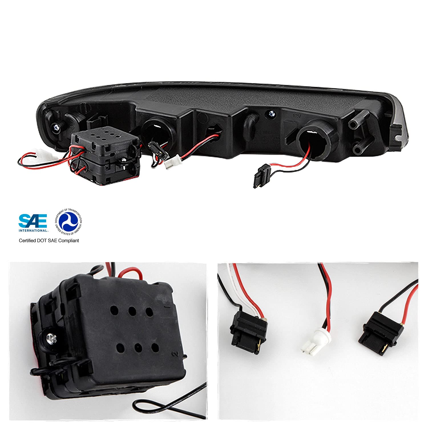 AKKON Chrome LED Tube Projector Headlights + LED Bumper Lamp Pair for 1999-2006 GMC Sierra 1500/2500HD/3500 & Yukon XL - Upgrade Your Truck Lighting for Night Driving & Off-Road Adventures