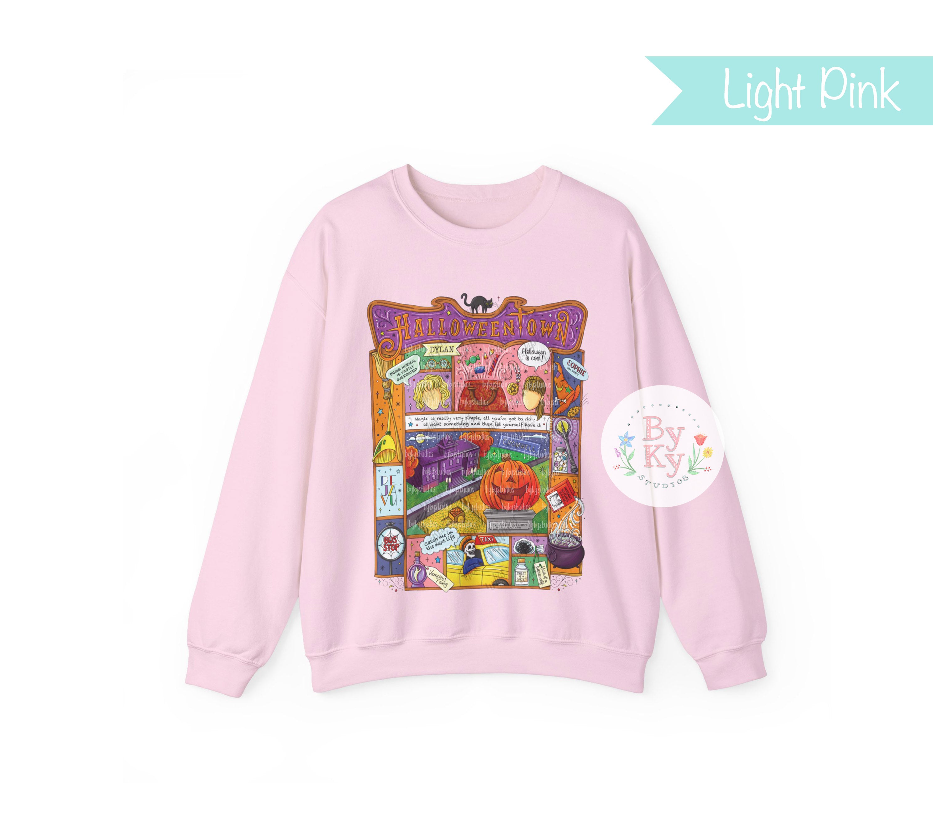 Halloweentown Unisex Heavyweight Crewneck Sweatshirt | Halloween Costume & Fall Fashion | Cozy Casual Wear for Men & Women