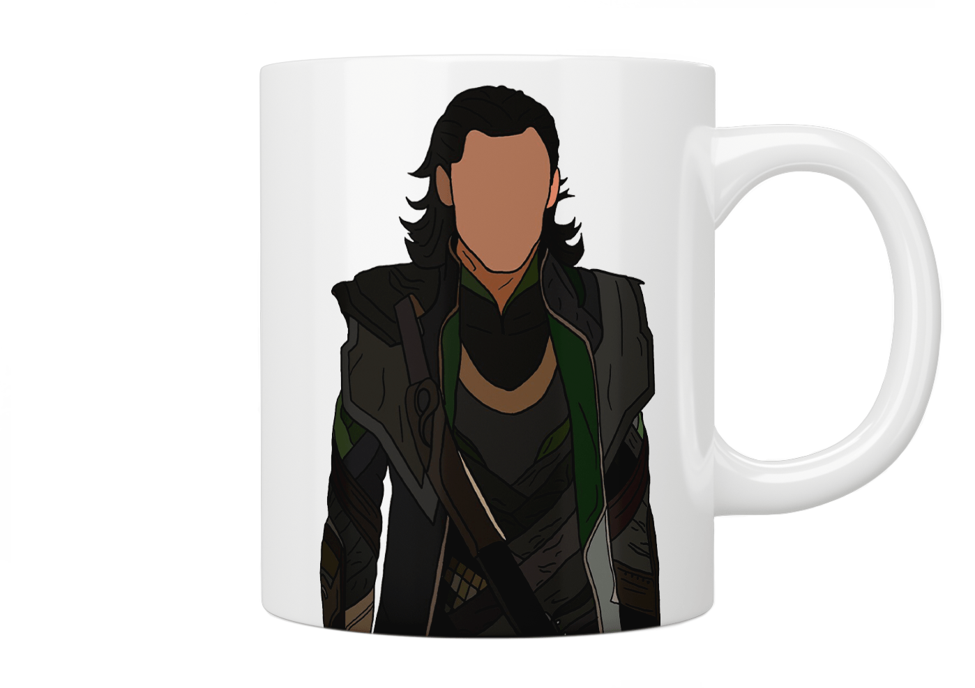 Loki Faceless Mug - Unique Collectible Coffee Cup for Marvel Fans - Perfect for Home, Office, or Gift Giving