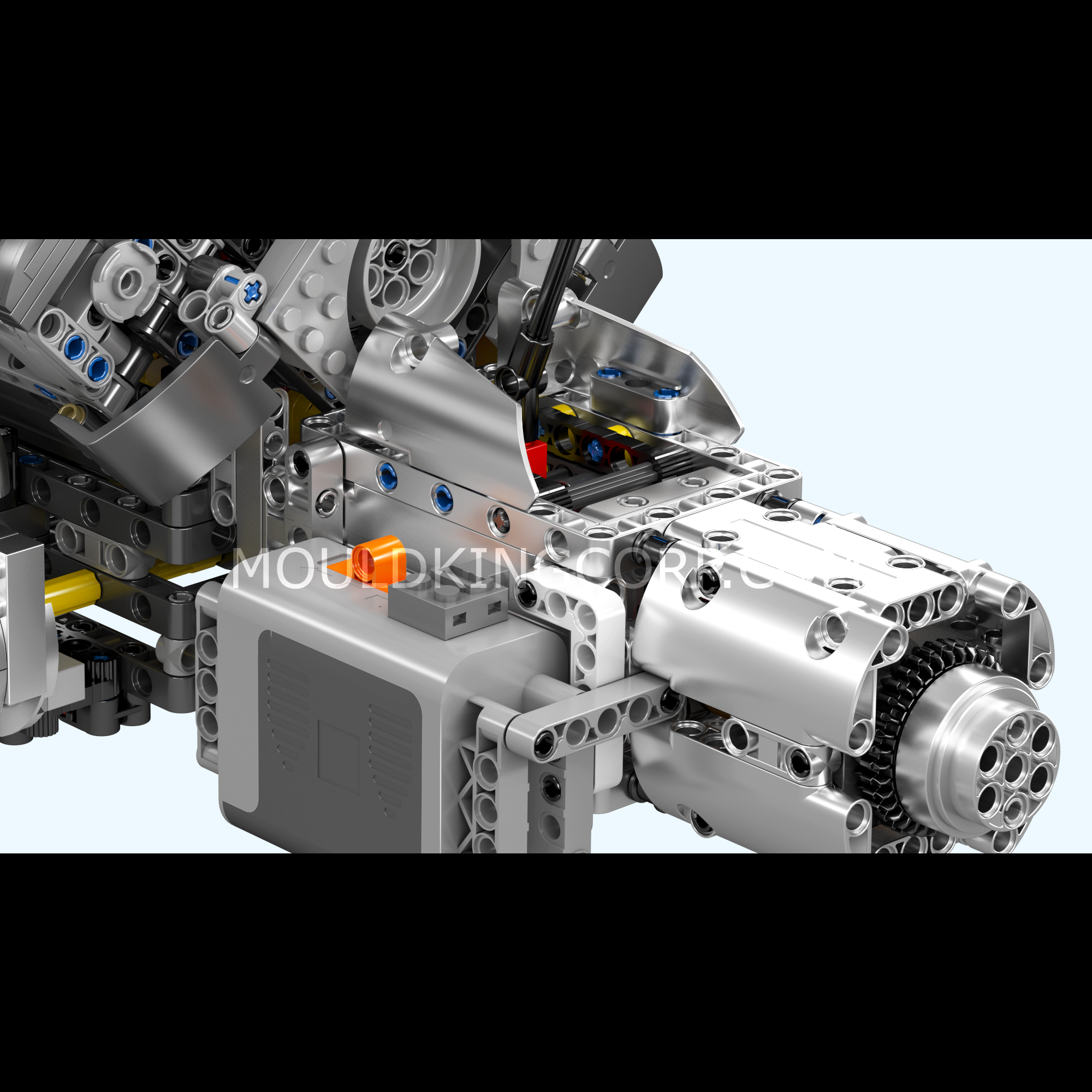 Mould King 10201 Motorized Hypercar W16 Engine & Gearbox Building Set - 2,024 Piece Model Car Kit for Adults & Teens | Perfect for STEM Learning, Car Enthusiasts & Collectors | Build & Display Your Dream Supercar