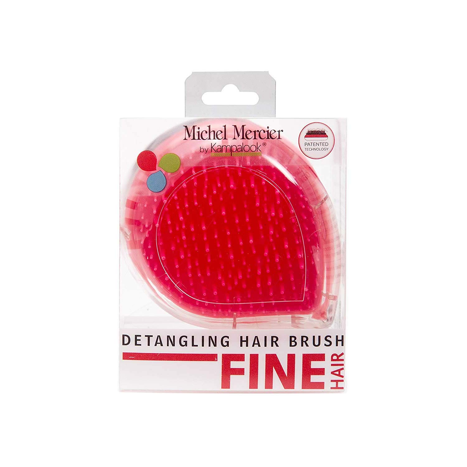 Michel Mercier Detangling Hair Brush for Fine Hair - Travel Size Pink | Perfect for On-the-Go Styling & Tangle-Free Hair Care at Home