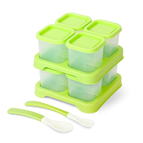 [Pack of 8] Green Lid - 4 Ounce (120ml) Each