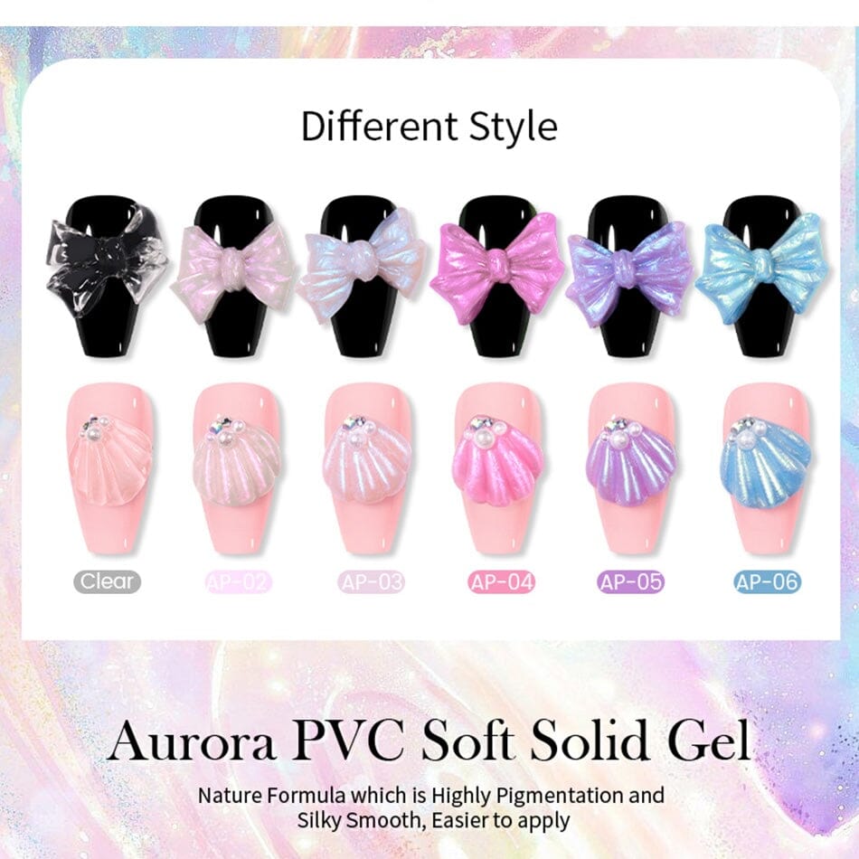 Born Pretty Aurora PVC Soft Solid 3D Sculpting Gel - Long-Lasting Nail Art Design for DIY Manicures & Professional Salon Use