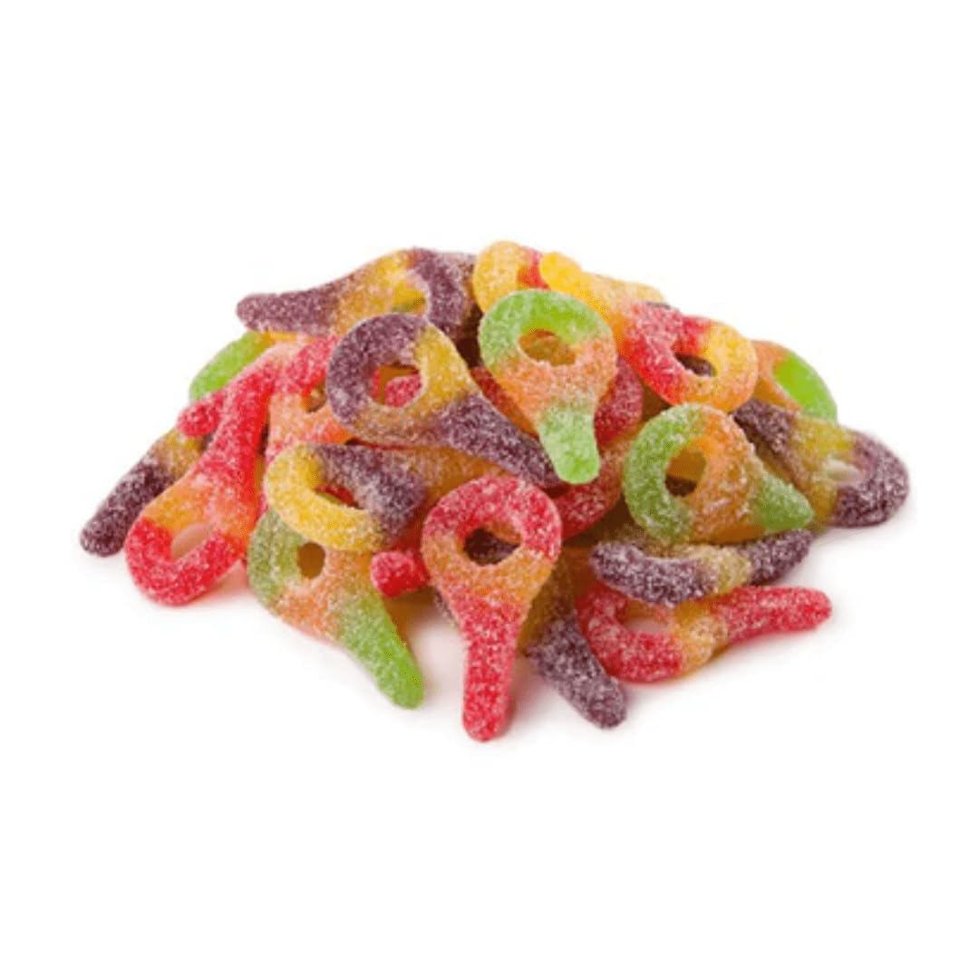 Sour Sucker Gummy Candy 250g (8.8oz) Bulk Pack - 40 Pieces Assorted Flavors - Soft & Chewy Sour Keys Gummies by Lecsa - Perfect for Parties, Movie Nights & Snacking