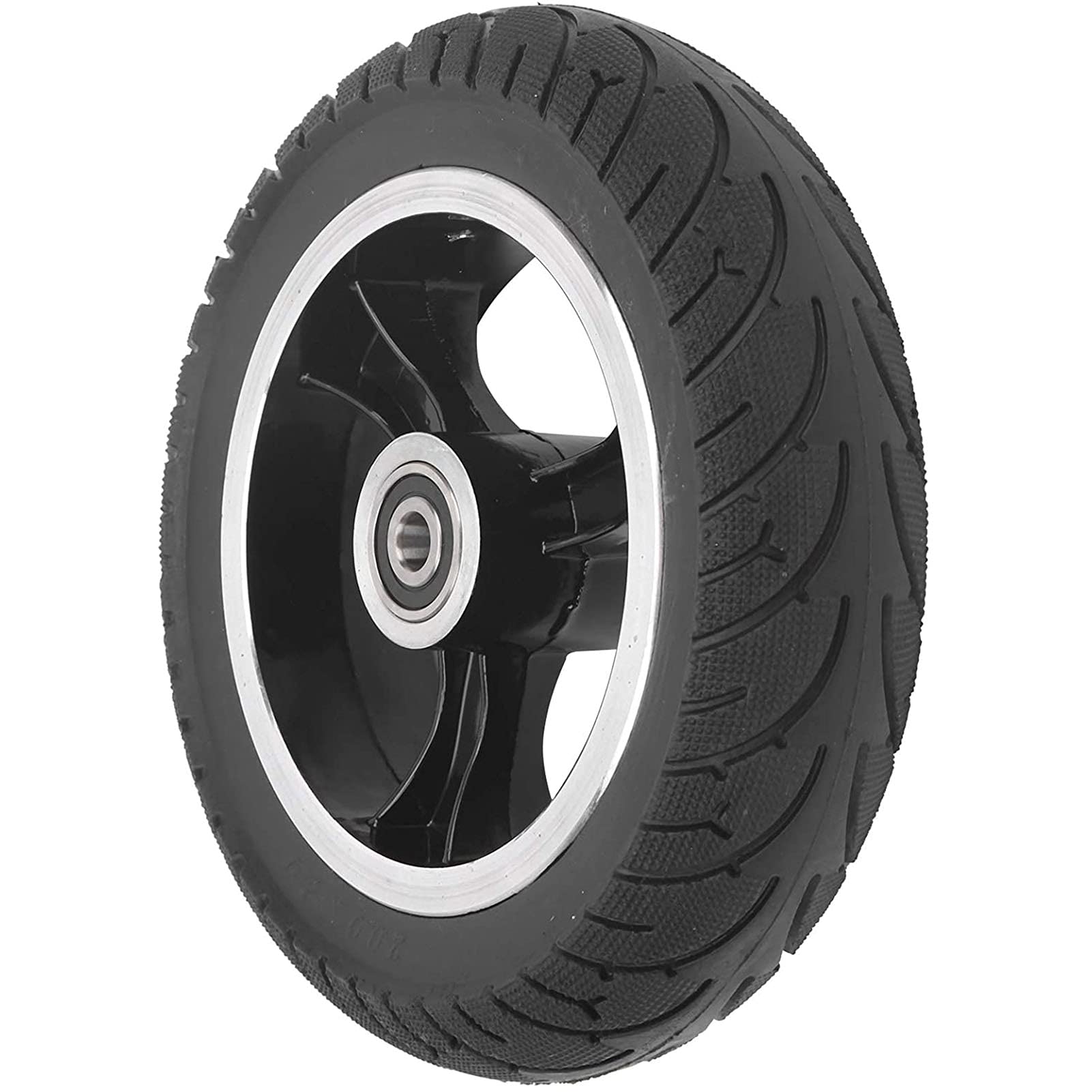 8 Inch Front Solid Wheel Non-Pneumatic Tire with Hub - Replacement Wheels for Electric Scooter 200x50 - Durable & Maintenance-Free - Perfect for Commuting, Urban Travel & Last-Mile Delivery
