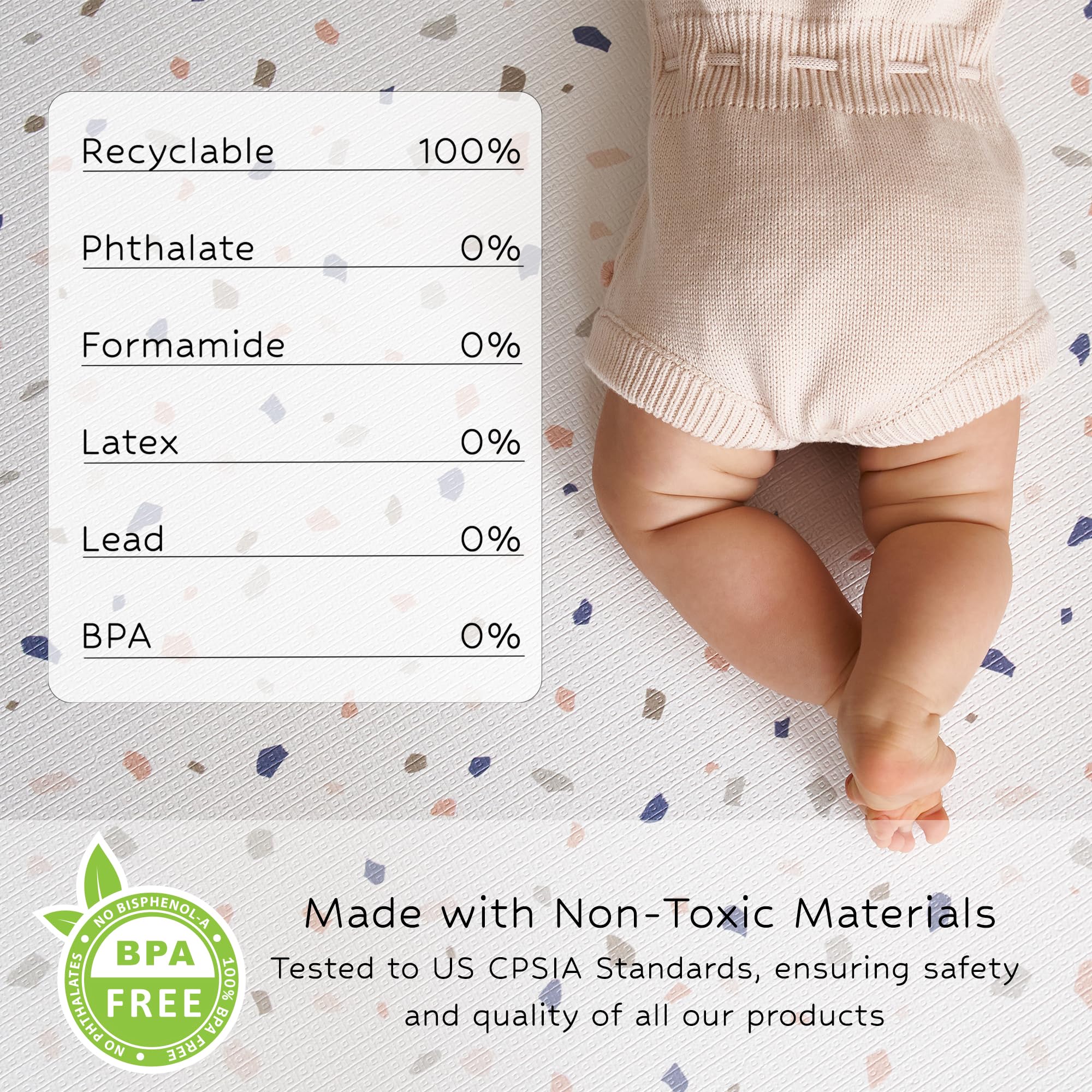 Reversible Baby Play Mat 82” x 55” - Extra Large Waterproof Foam Floor Mat for Infants, Toddlers & Kids | Non-Toxic, Durable & Easy to Clean | Perfect for Nursery, Playroom, Gym & Daycare Activities | Soft Cushioned Surface for Crawling, Playing & Learning