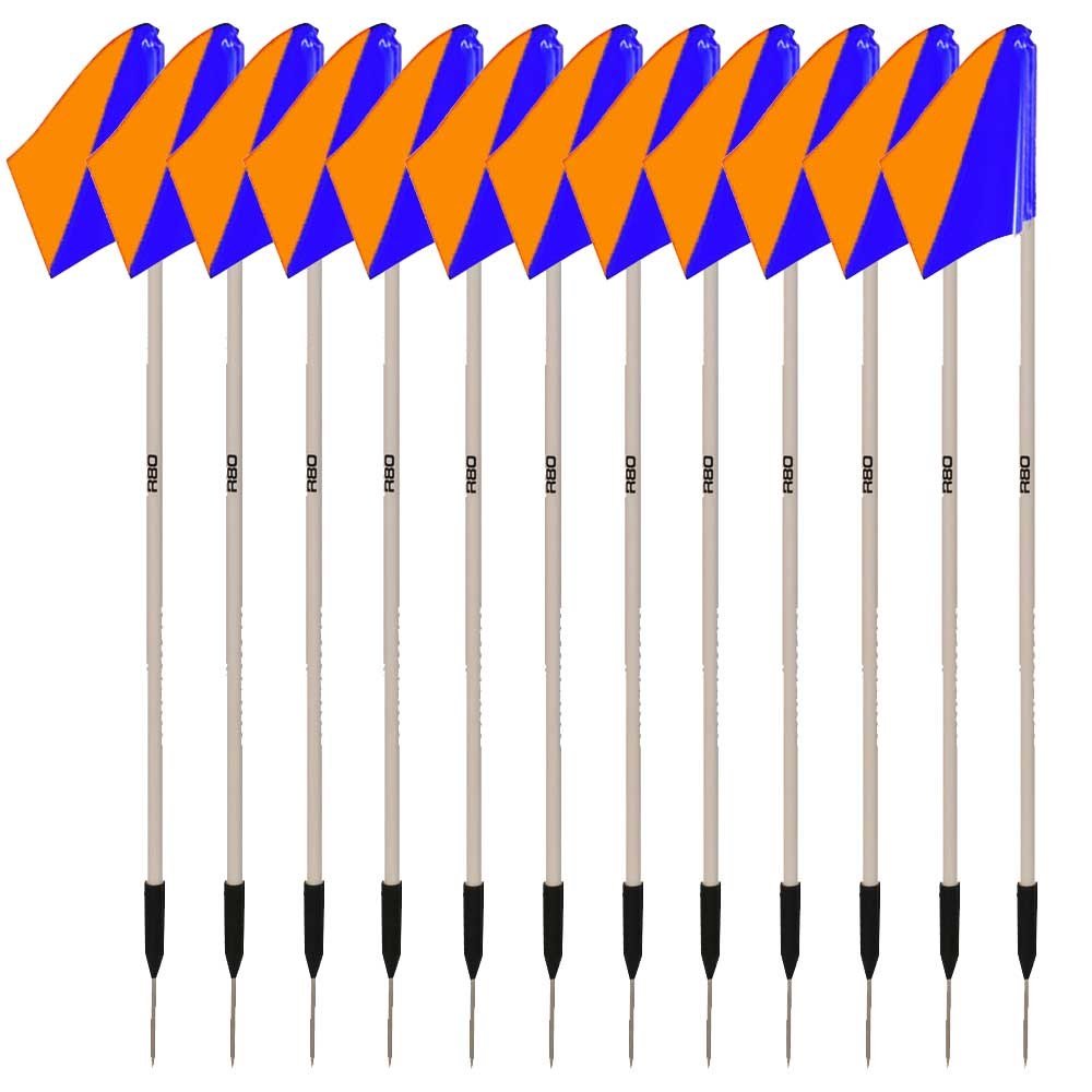 Premium Sideline Pole with Custom Club Colors Flag Sets - Perfect for Football, Soccer, and Sports Team Fan Support