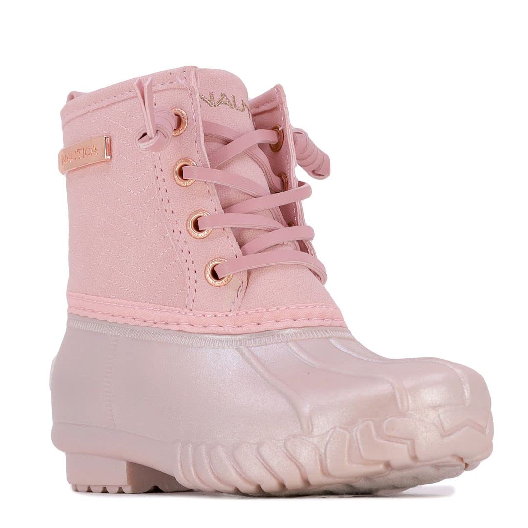 Nautica Kids Waterproof Duck Boots for Winter - Boys & Girls Snow Boots | Toddler, Little Kid & Big Kid Sizes | Warm & Comfortable for Snow Play, School & Outdoor Activities