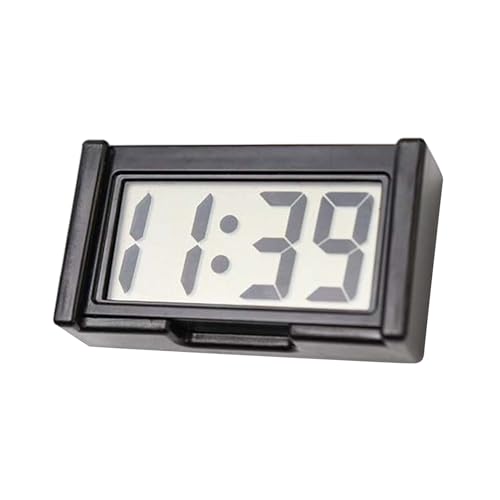 Mini Digital Clock with Large Screen - Battery Operated Car Dashboard Clock for Cars, Trucks & Home Use | Portable Auto Accessories for Office, Bedroom, Travel & Nightstand
