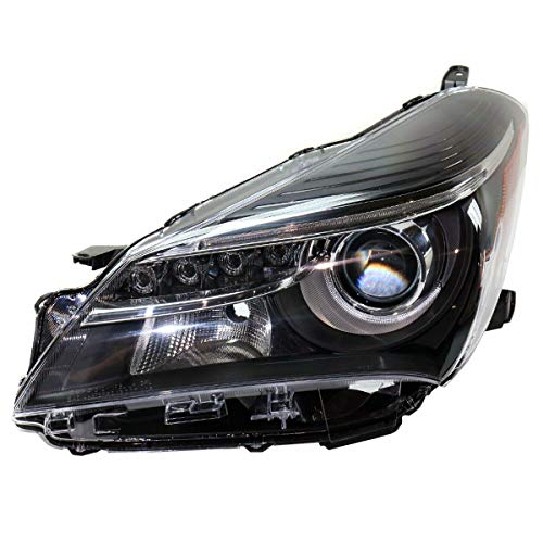 2015-2017 Toyota Yaris SE LED Daytime Running Light & Halogen Headlight Assembly - Left Driver Side Replacement Part for Improved Visibility & Safety