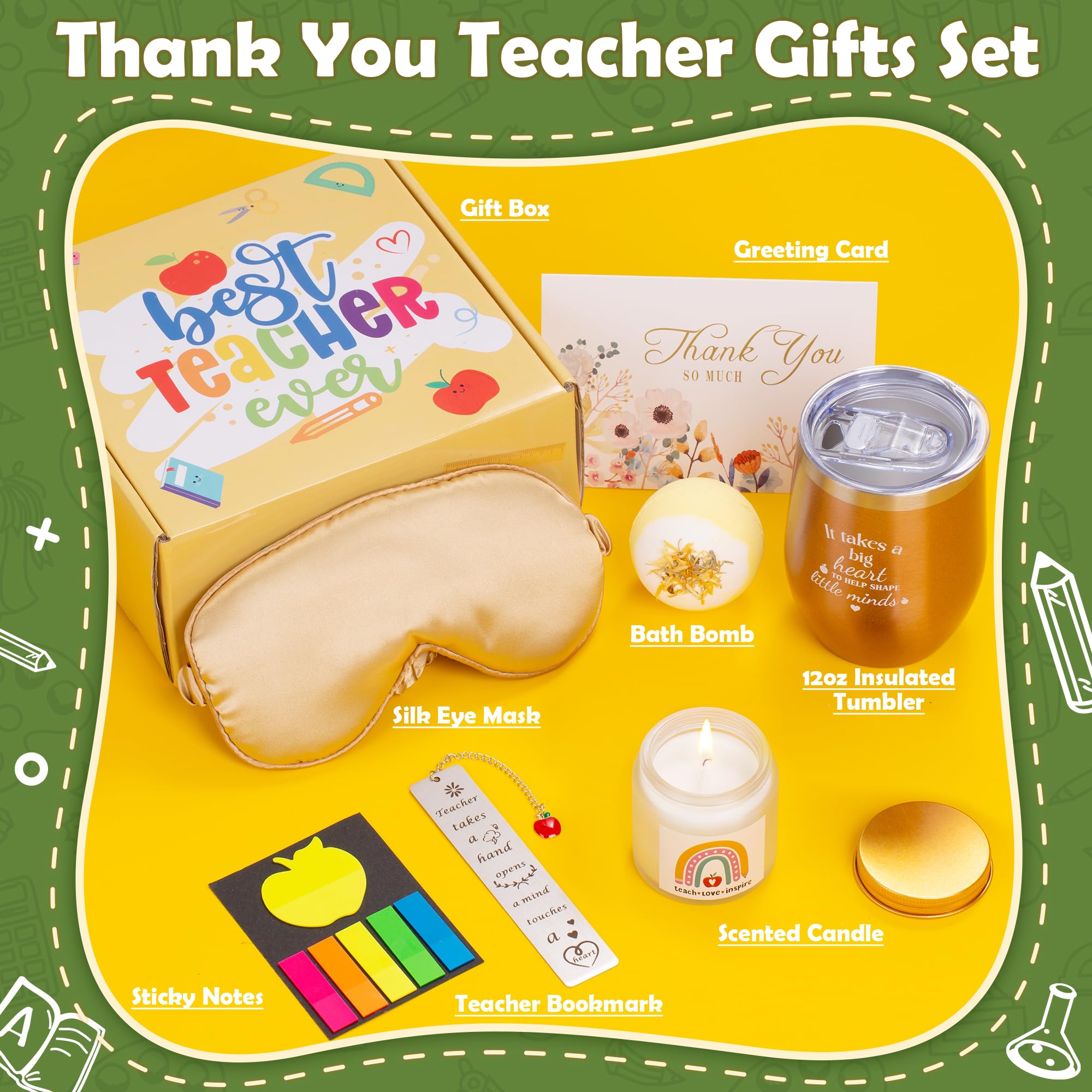 Unique Teacher Appreciation Gifts for Women - Thoughtful Birthday, Christmas & Valentine's Day Presents - Back to School Thank You Gift Basket for Educators | Perfect for Classroom Celebrations & End of Year Recognition