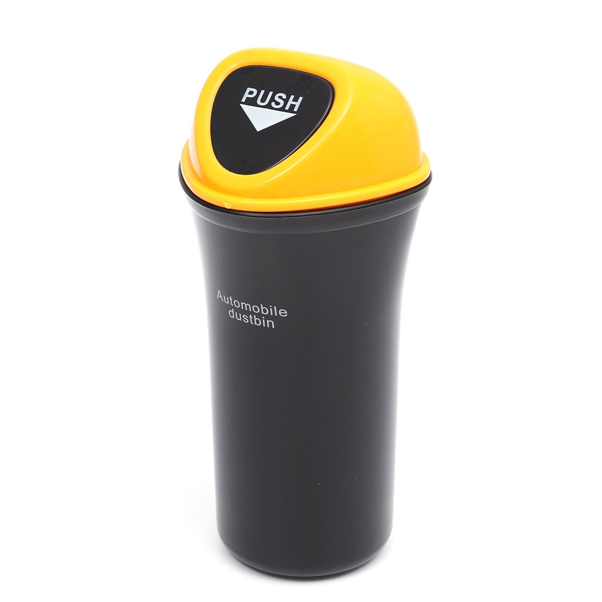 Leakproof Car Trash Can - Auto Vehicle Garbage Bin with Lid, Yellow (for Sedan, SUV, Truck & Road Trip Essentials)