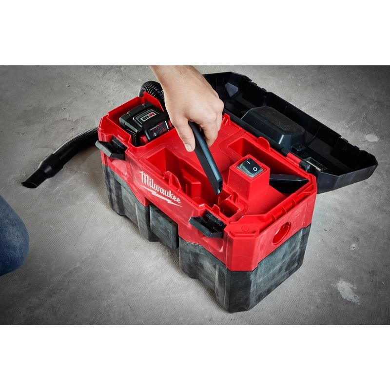 M18 18V Cordless Wet/Dry Vacuum - 2 Gallon Portable Shop Vacuum Cleaner - Milwaukee Tool Only - Ideal for Home, Garage, and Workshop Cleaning