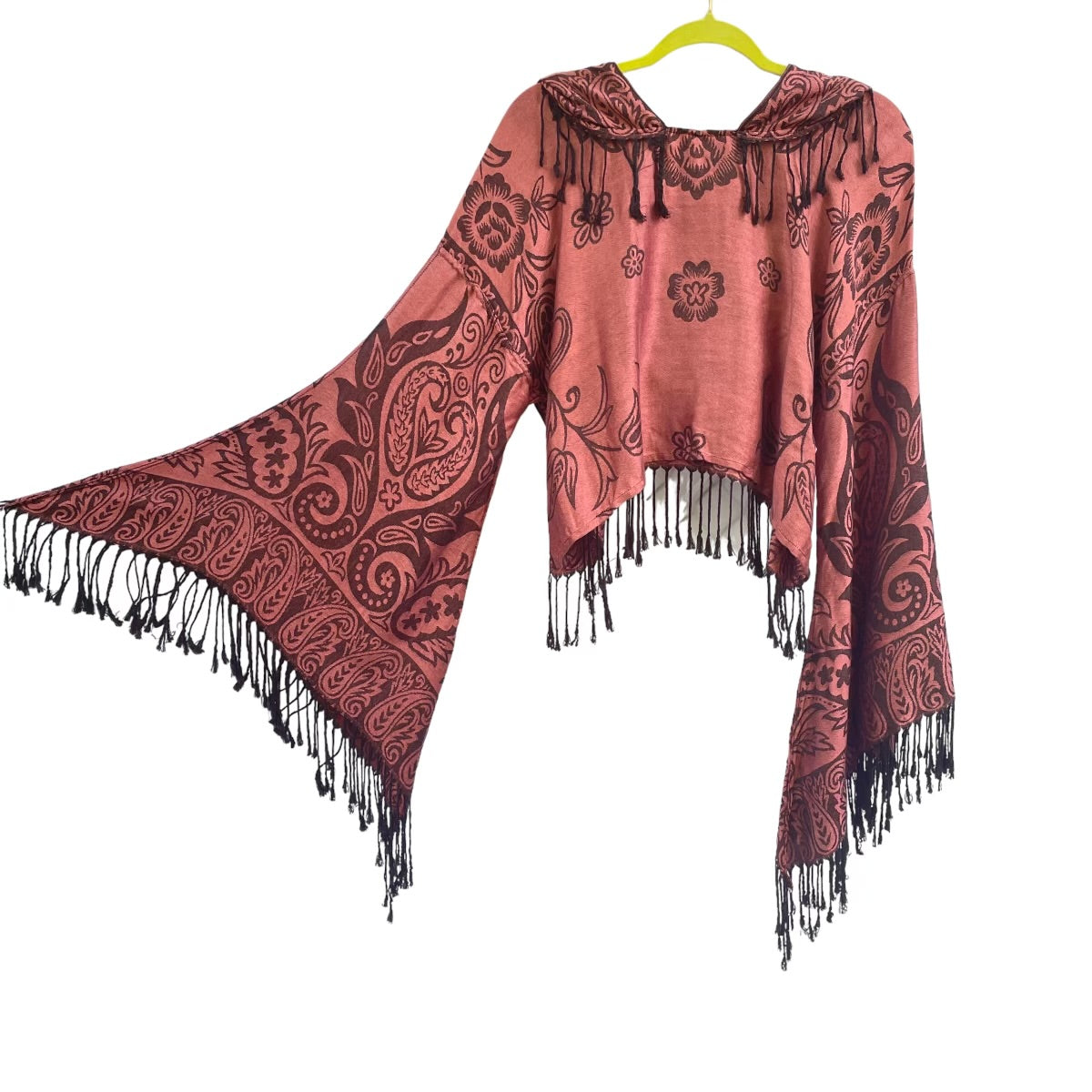 Butterfly Bell Pash Top - Desert Rose Print Women's Boho Blouse | Perfect for Summer Festivals, Beach Vacations & Casual Outings