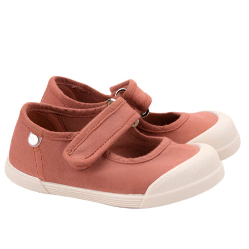 Igor Girl's Lona Mercedes Shoes - Comfortable Terracotta Casual Sneakers for School, Play & Everyday Wear