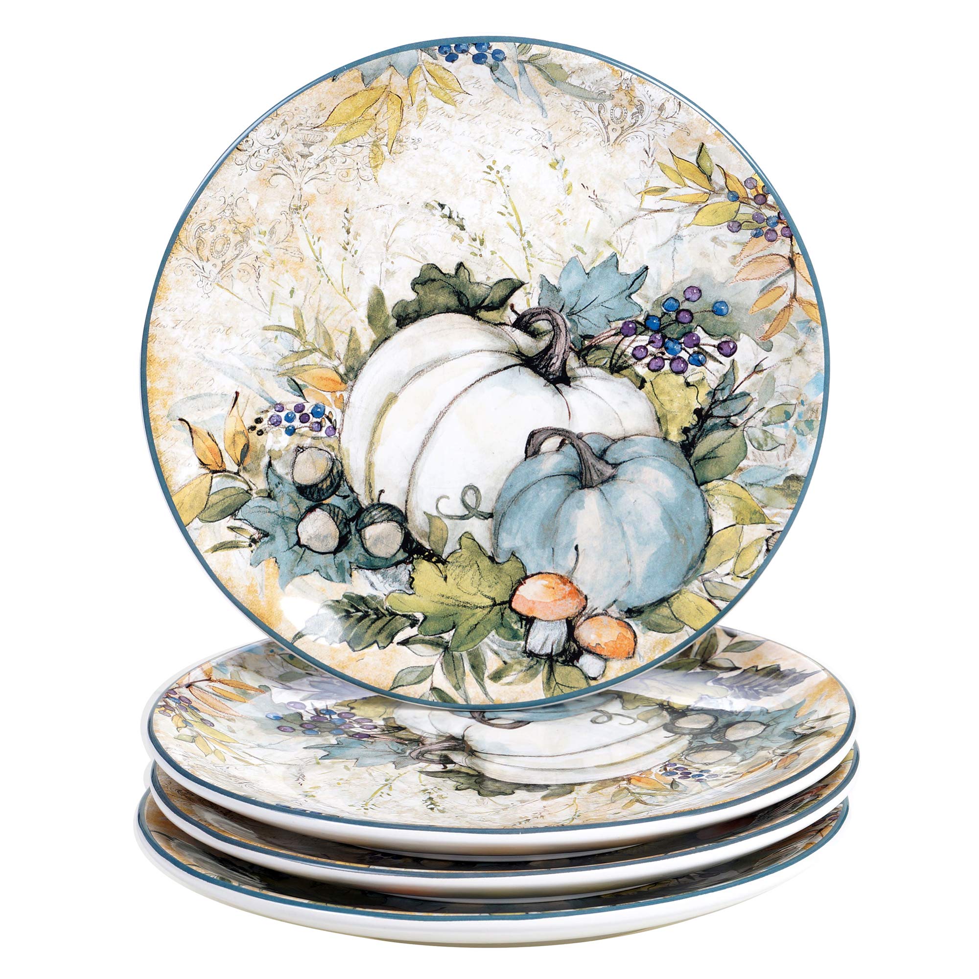 Certified International Harvest Gatherings 16-Piece Dinnerware Set - Service for 4, Multicolor Stoneware Plates, Bowls & Mugs - Perfect for Family Dinners, Holiday Gatherings & Everyday Use