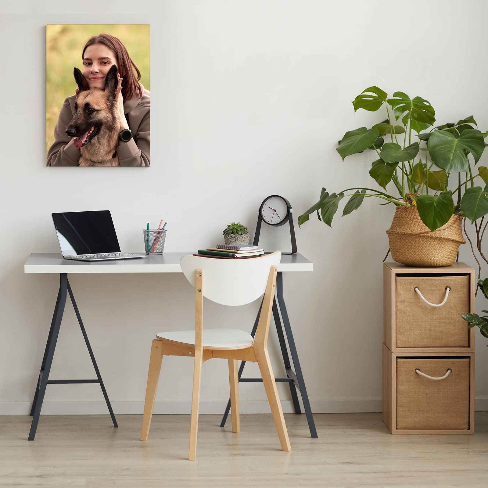Custom Photo Canvas Prints - Personalized Wall Art for Family, Wedding, Friends & Home Decor | Unique Gift Idea for Pet Lovers & Animal Enthusiasts | Perfect for Living Room, Bedroom & Office Decorations