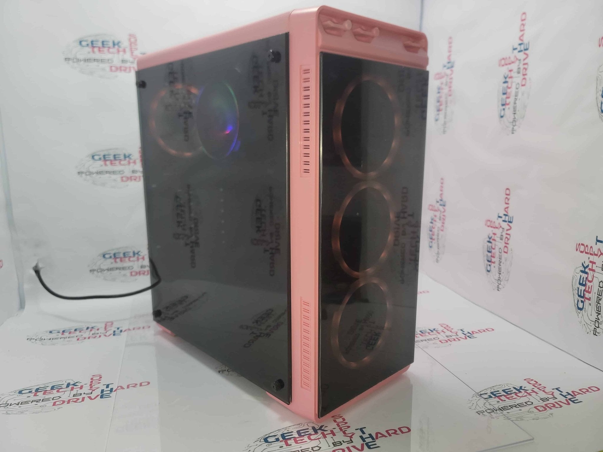 Pinnacle Gaming PC Desktop Computer - Intel Core i5, 500GB/1TB/2TB SSD, NVIDIA GTX/RTX Graphics, WiFi, Aura Pink H6 Case - Perfect for Esports, Streaming & High-Performance Gaming