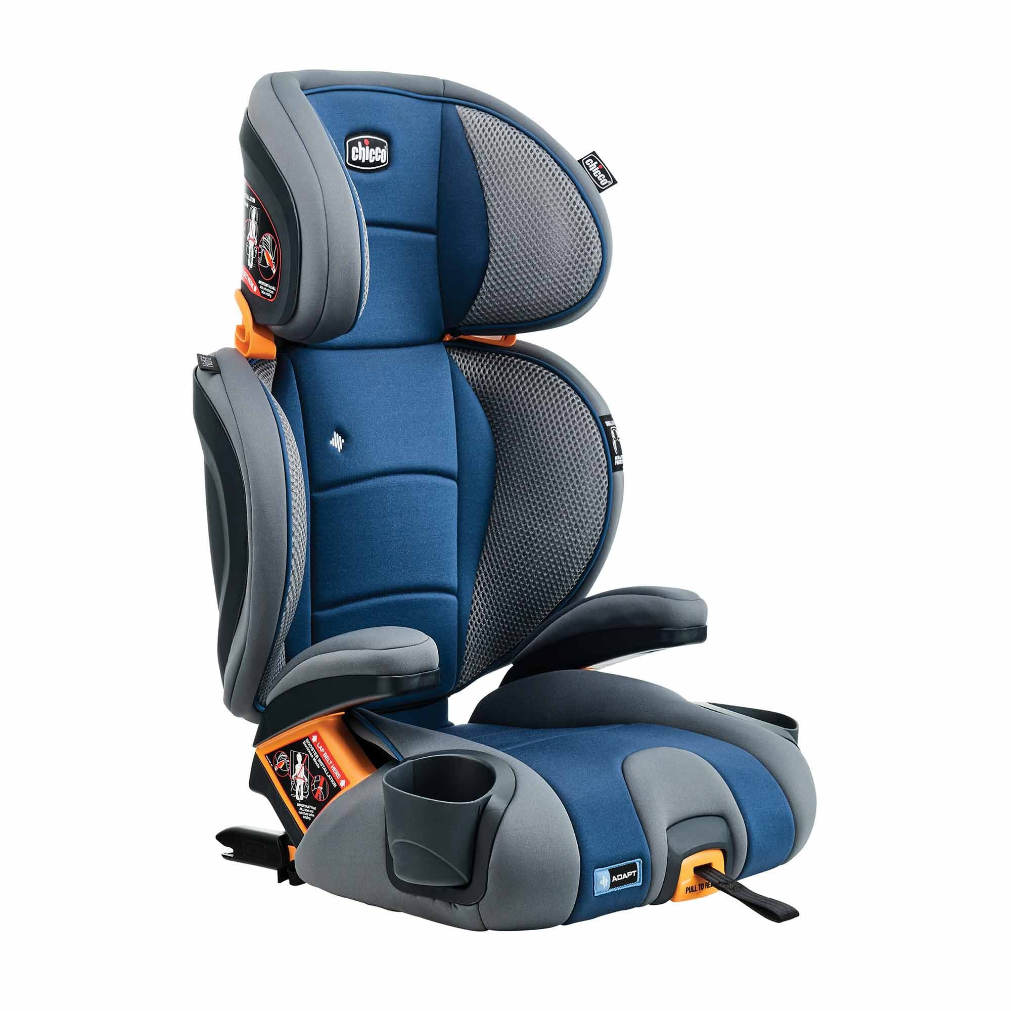 Chicco KidFit Adapt Plus 2-in-1 Belt Positioning Booster Car Seat for Kids - Safe & Comfortable Convertible Car Seat for Toddlers to Big Kids - Perfect for School, Travel & Family Road Trips