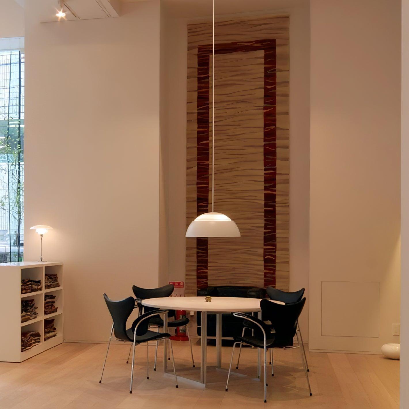Modern Pendant Lamp with Fabric Shade - Stylish Ceiling Light for Living Room, Bedroom, or Dining Room Decor